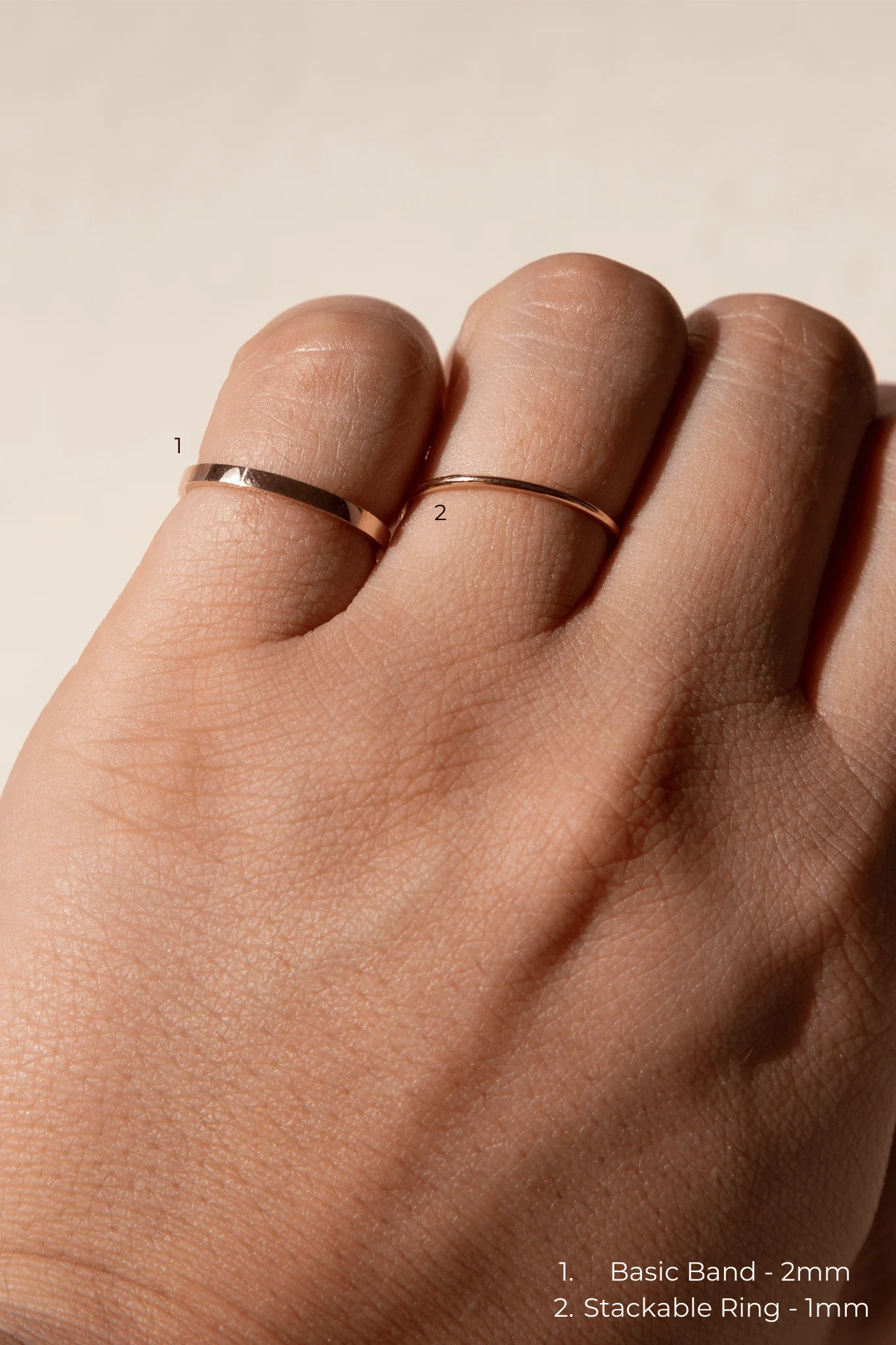 14K Square Band - 2mm - Image 8
