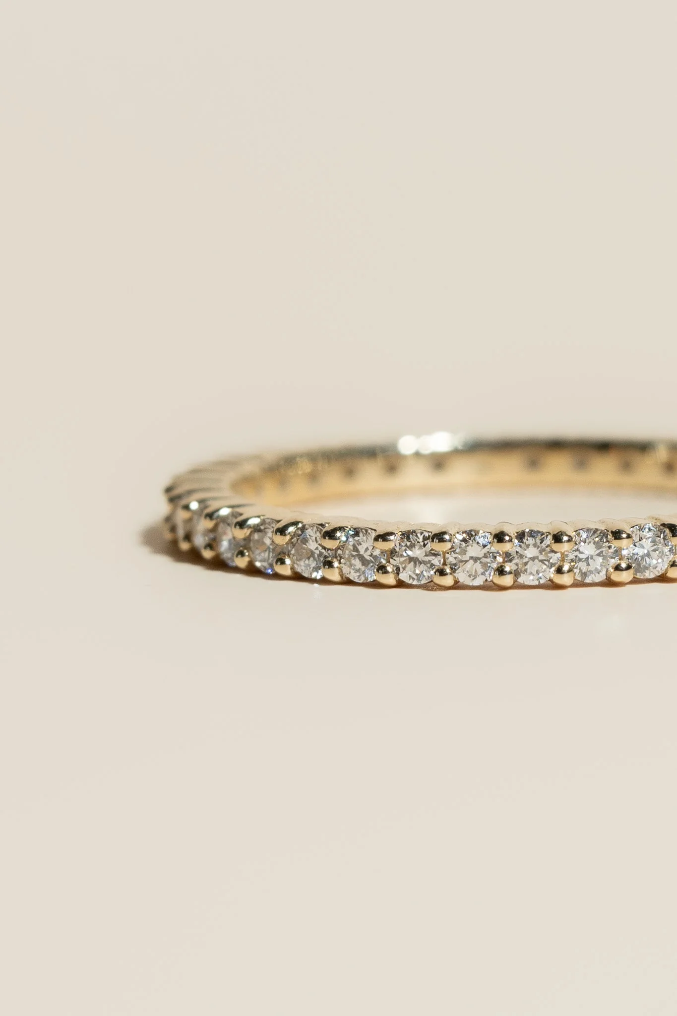 14K White Diamond Eternity Band - Image 6