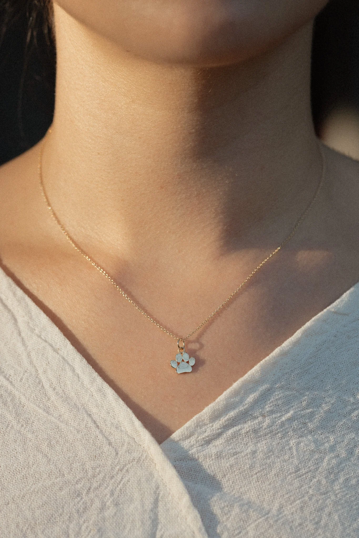 14K Pet Paw Necklace - Image 2