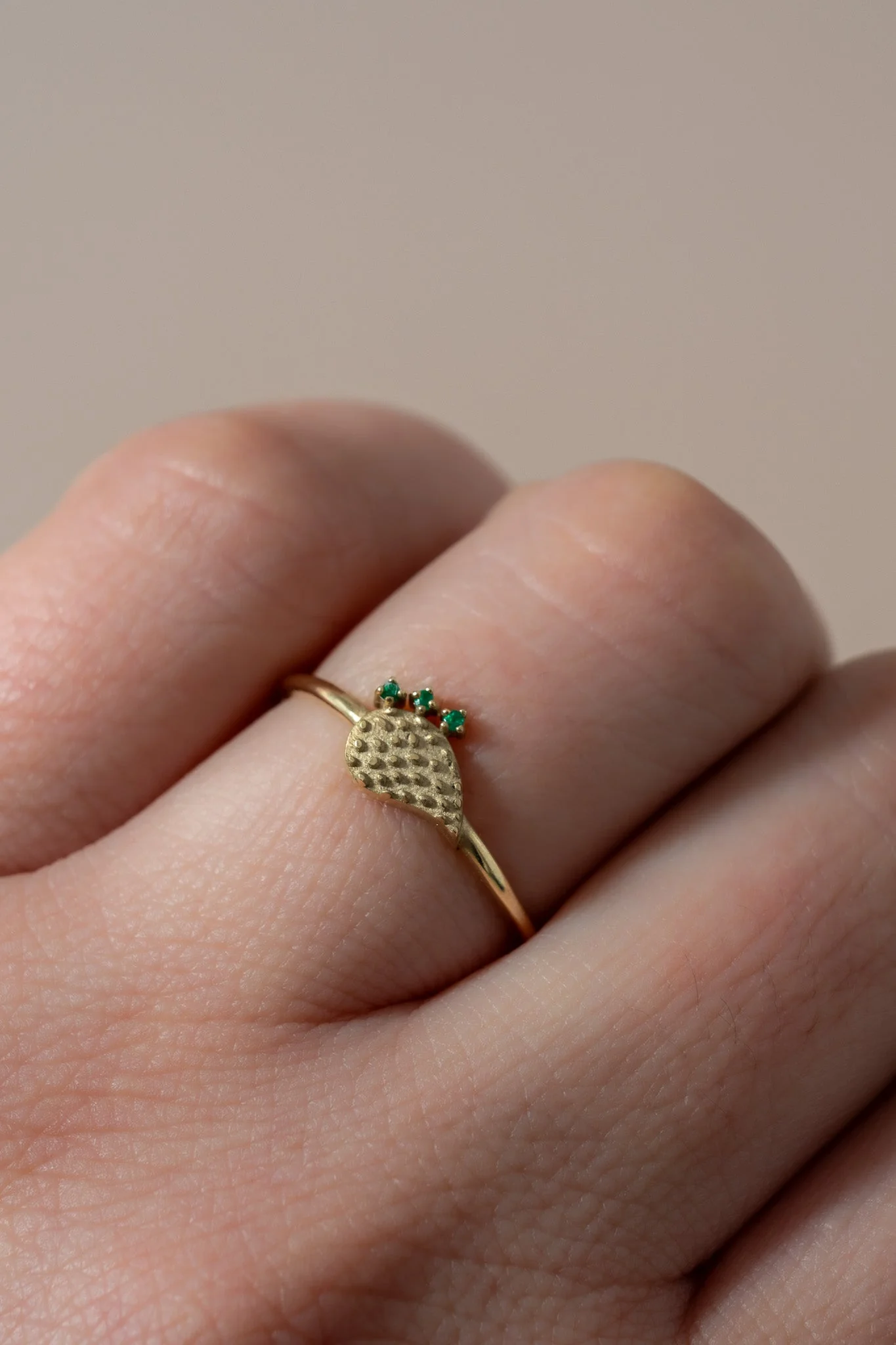 14K Emerald Nopalito Ring - Image 2