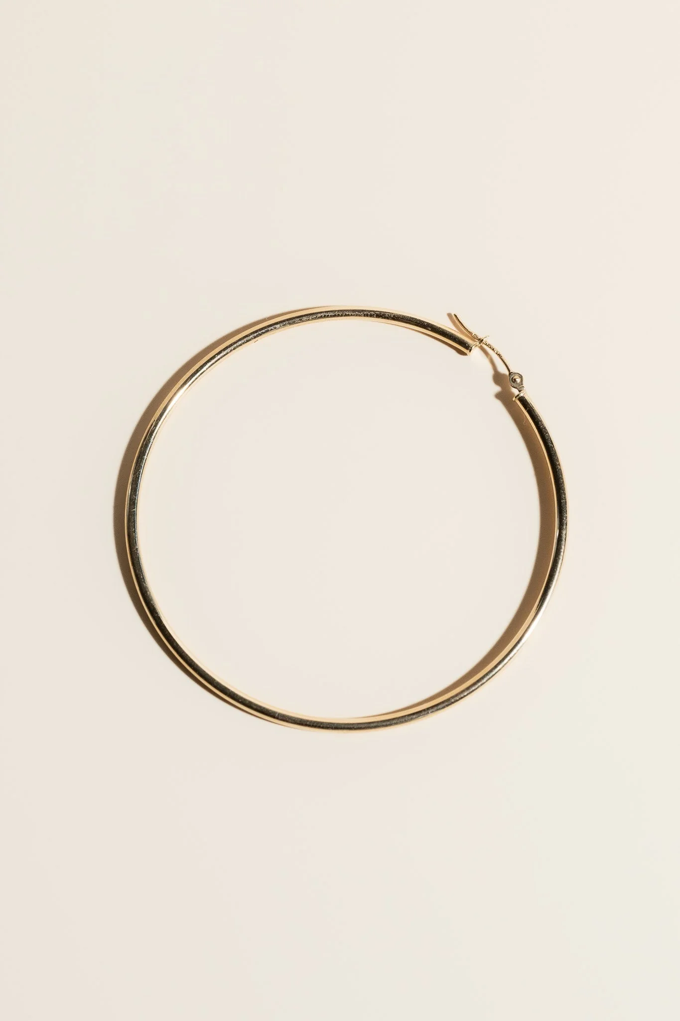 14K Gold Hoops - 60mm - Image 6
