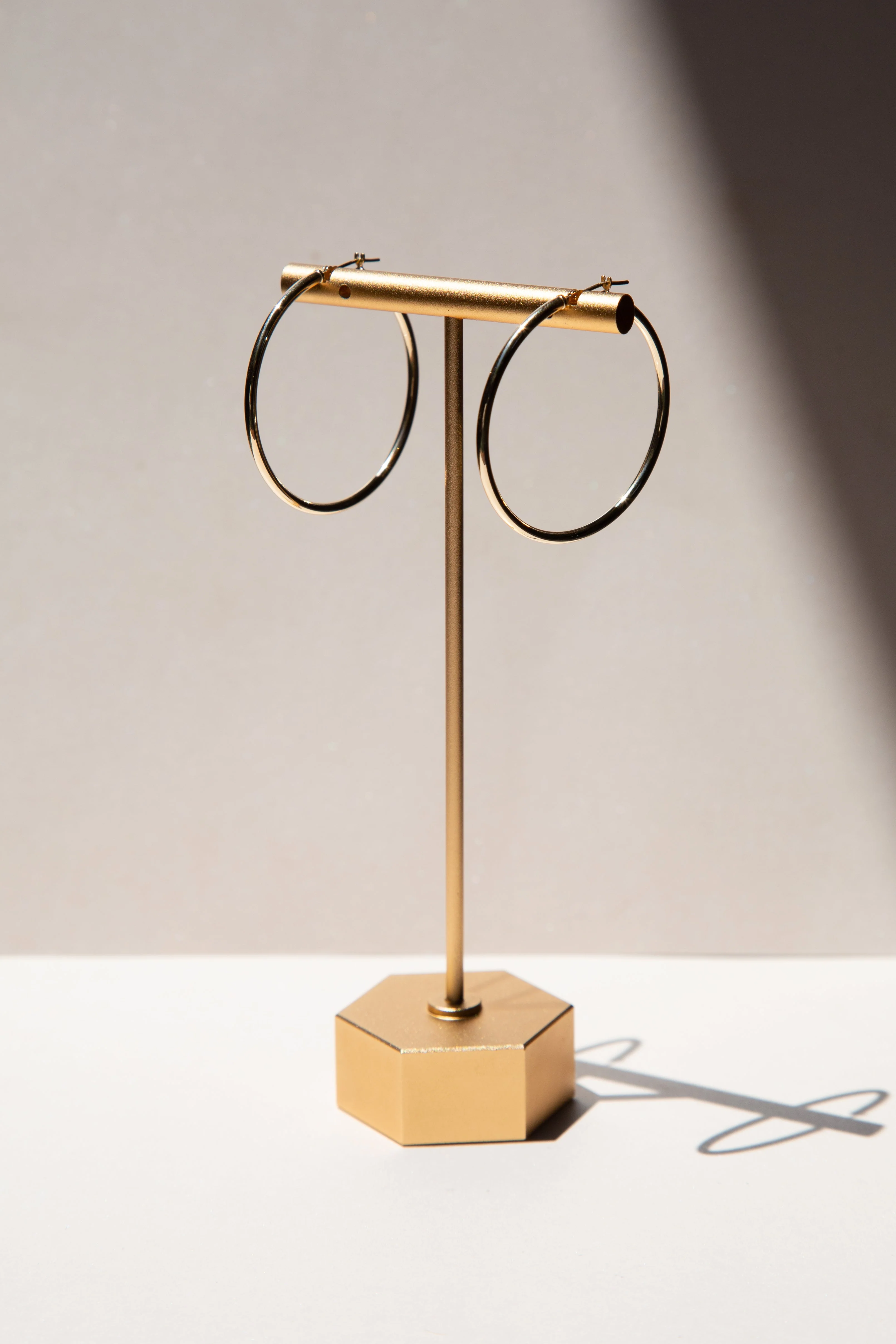 14K Gold Hoops - 40mm - Image 5