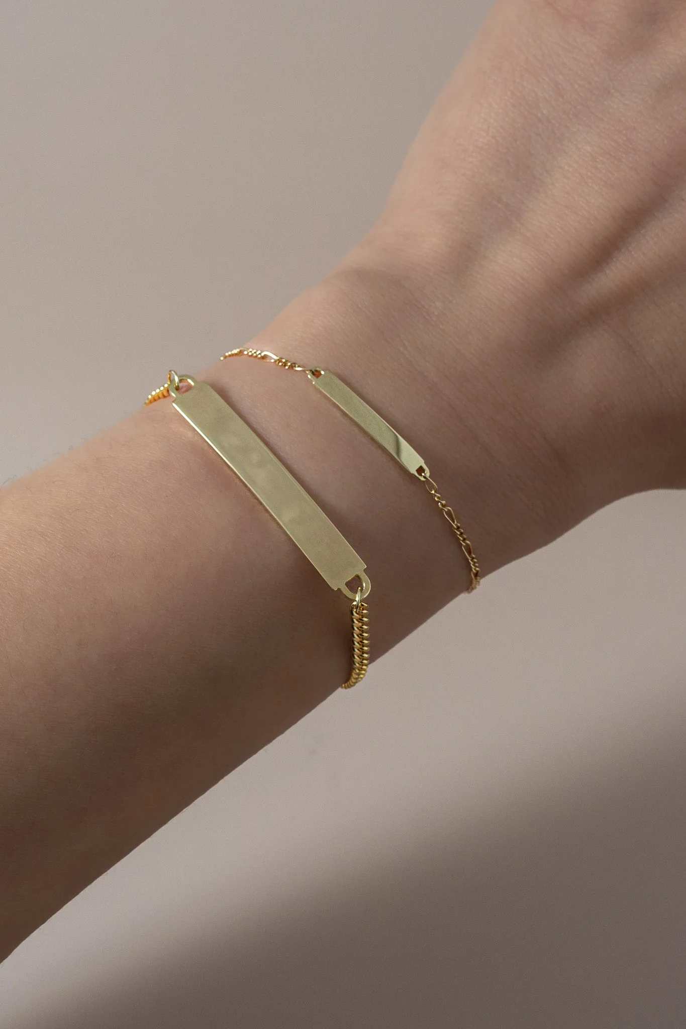14K Large Bar Cuban Link Bracelet - Image 2