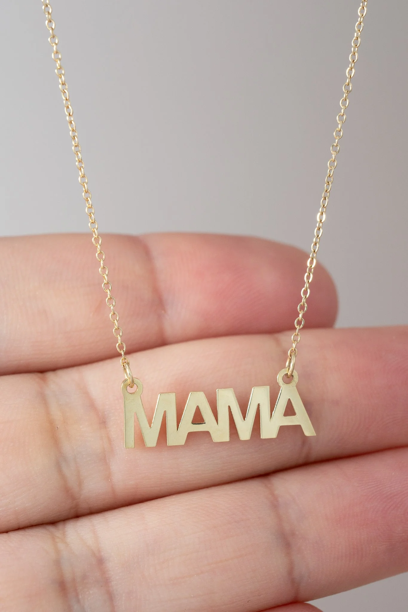 14K MAMA Necklace - Image 4