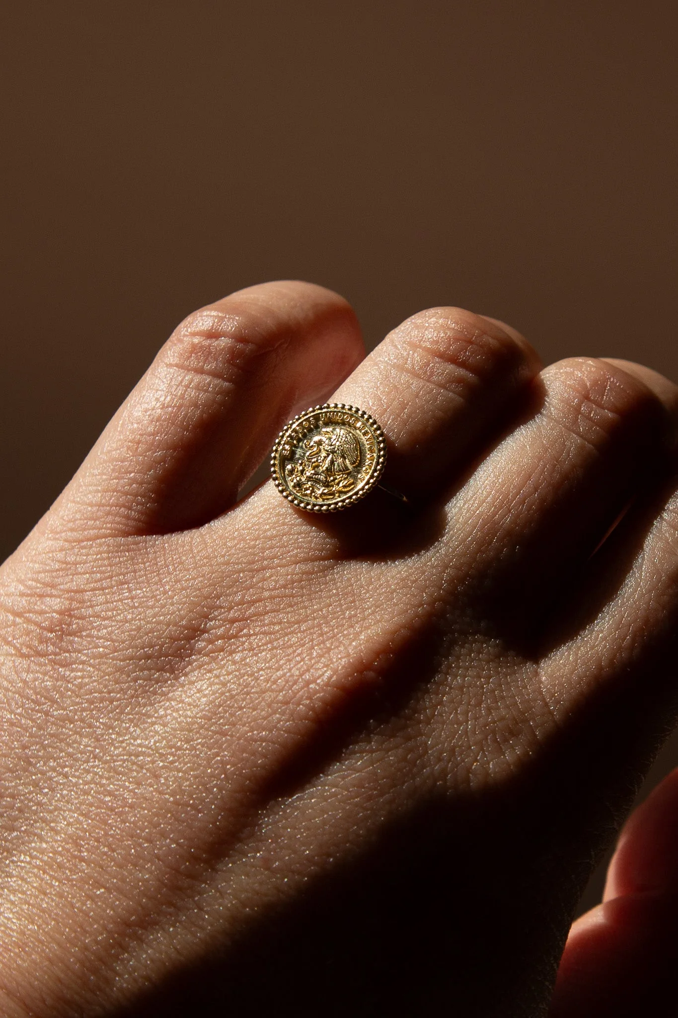 14K Mexican Coin Ring - Image 2