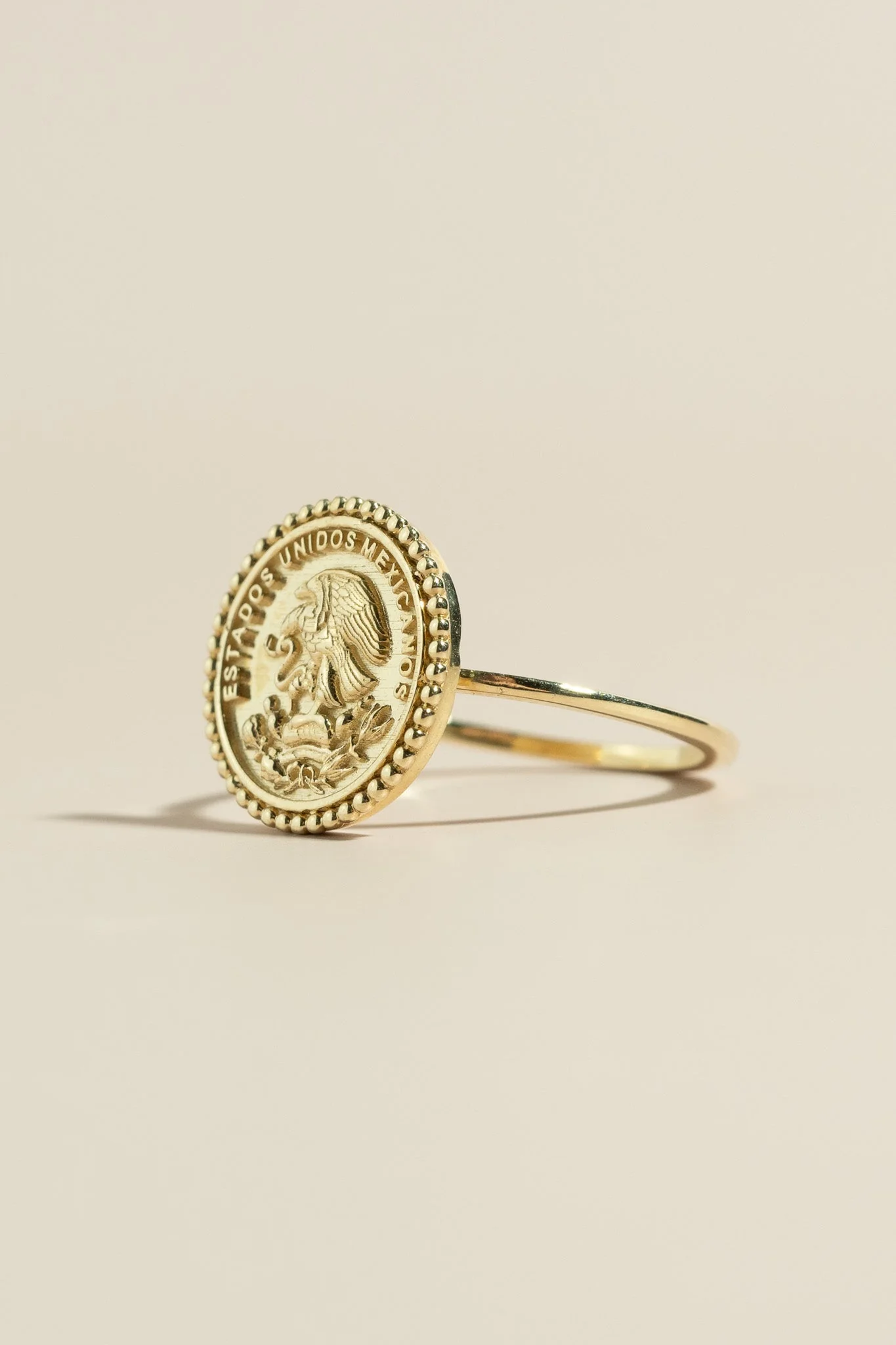 14K Mexican Coin Ring - Image 3