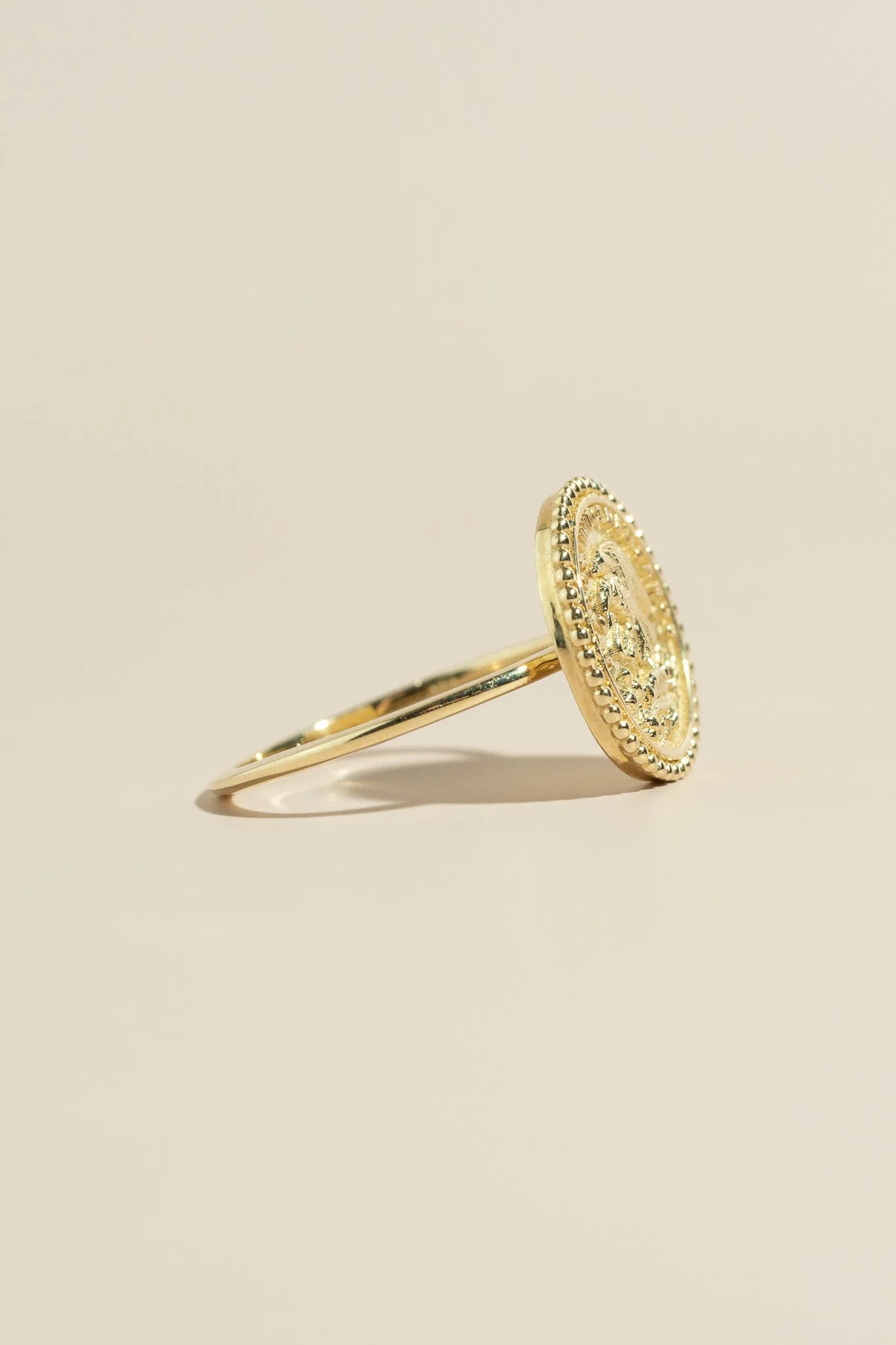 14K Mexican Coin Ring - Image 4