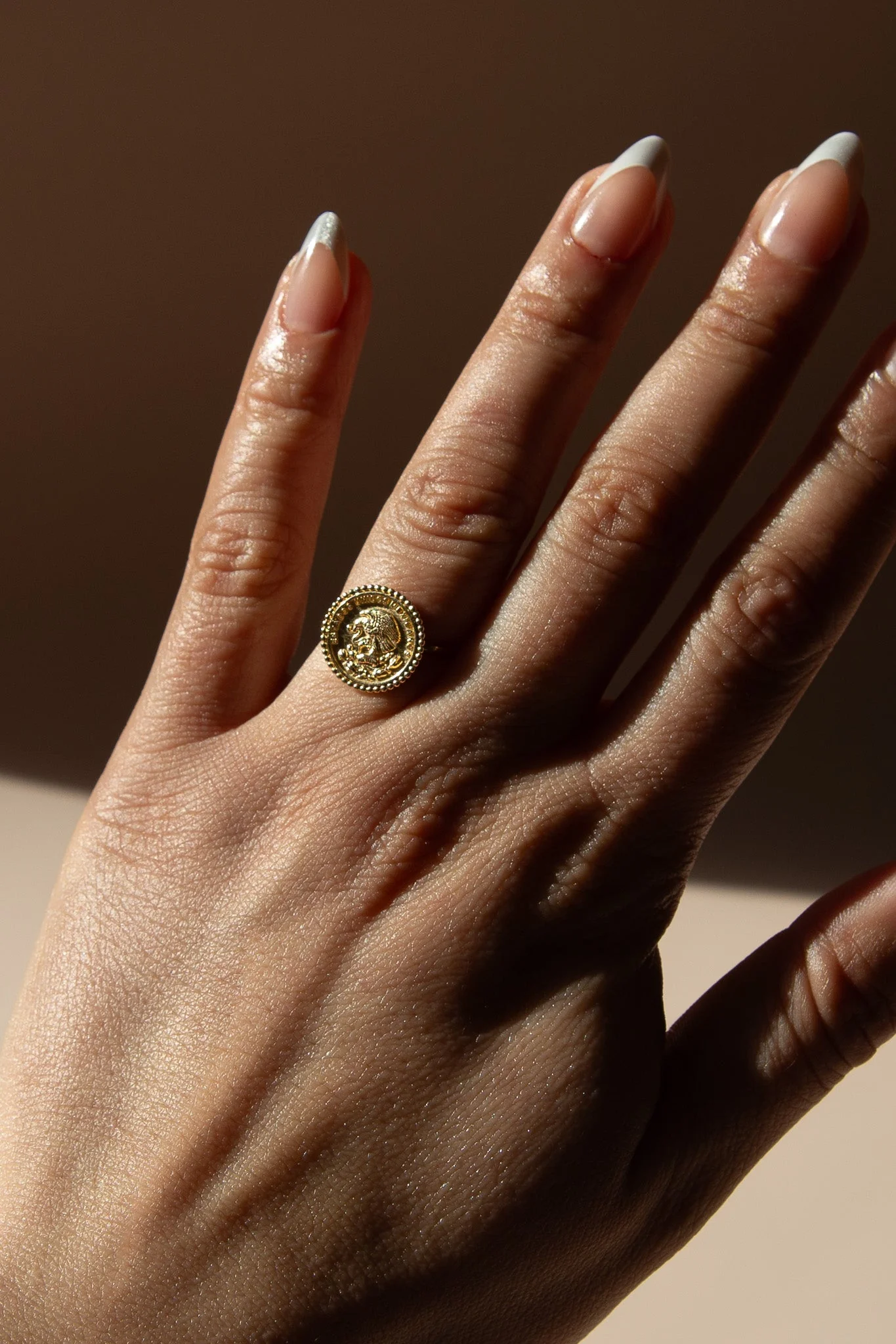 14K Mexican Coin Ring - Image 6