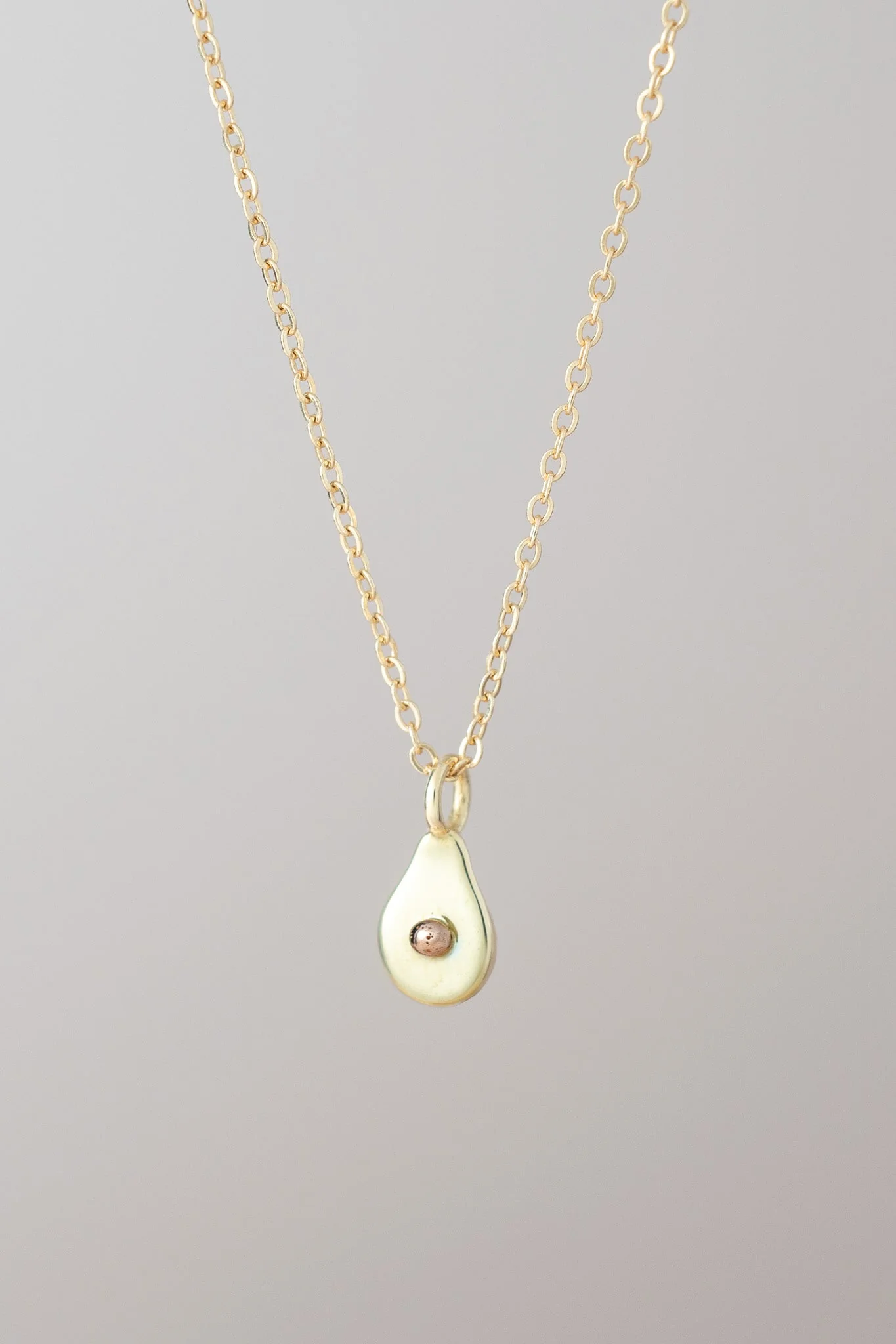 14K Mini Avocado Necklace