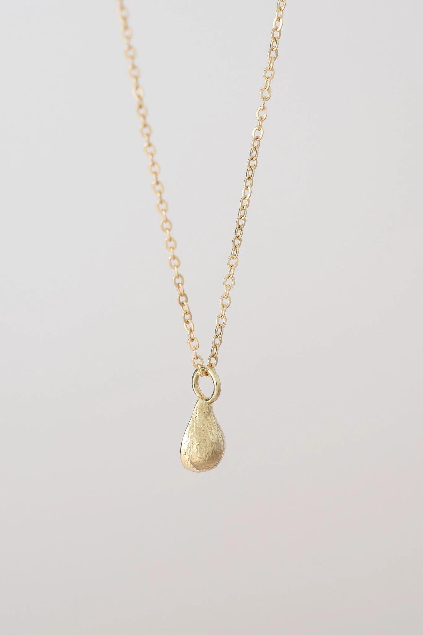 14K Mini Avocado Necklace - Image 4