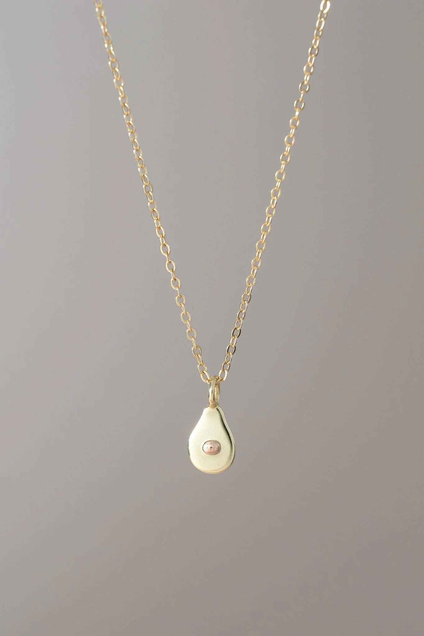 14K Mini Avocado Necklace - Image 6
