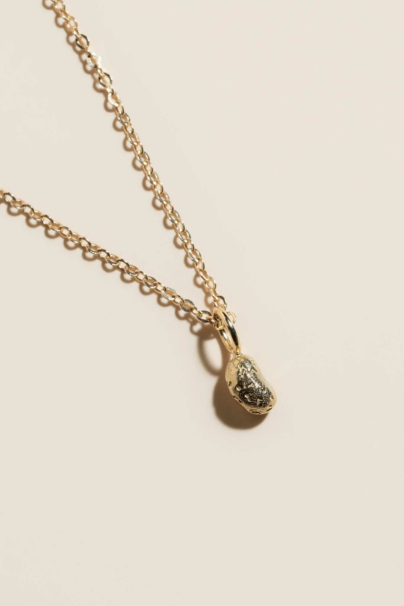 14K Mini Frijolito Necklace - Image 3