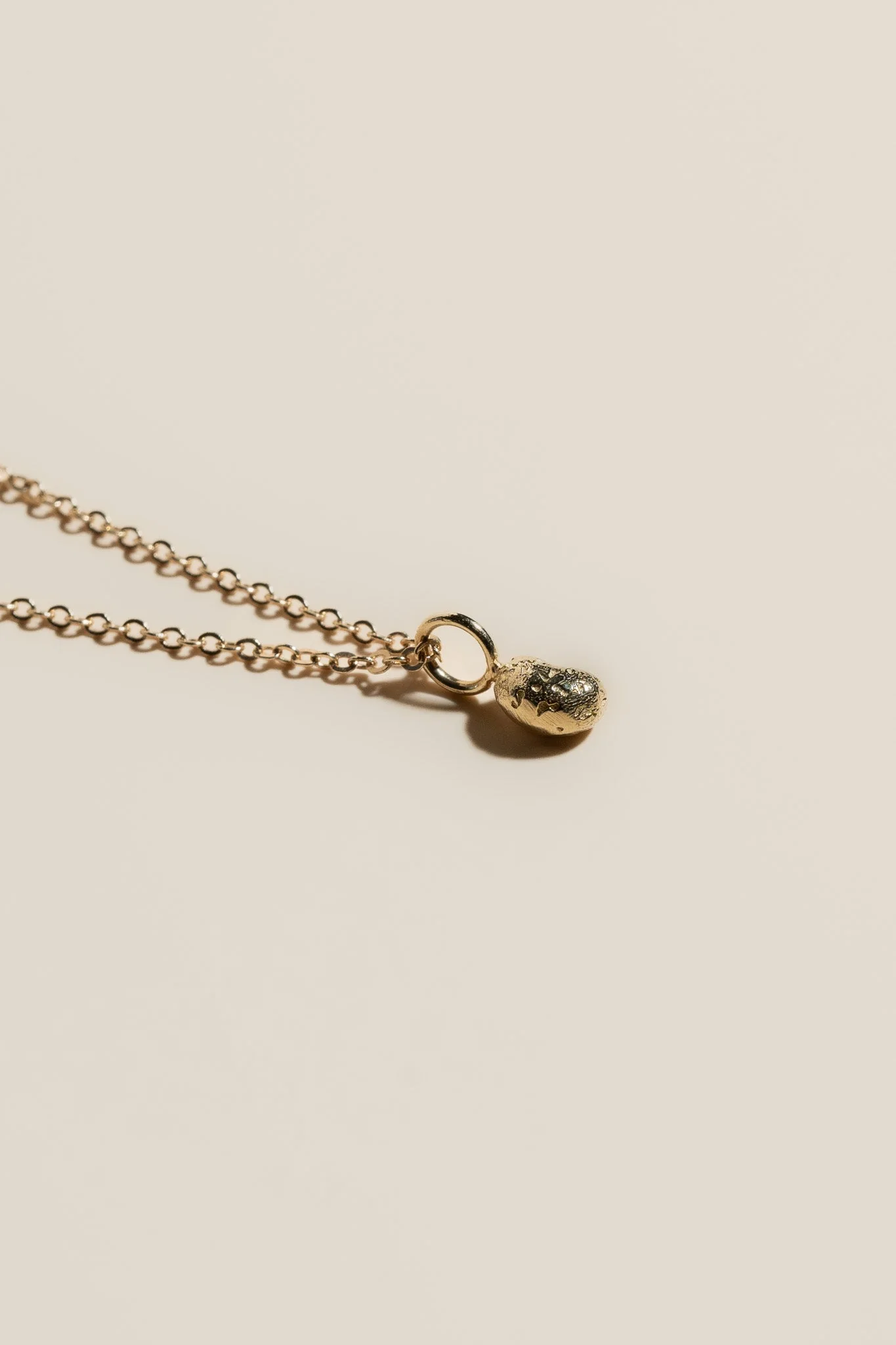 14K Mini Frijolito Necklace - Image 4