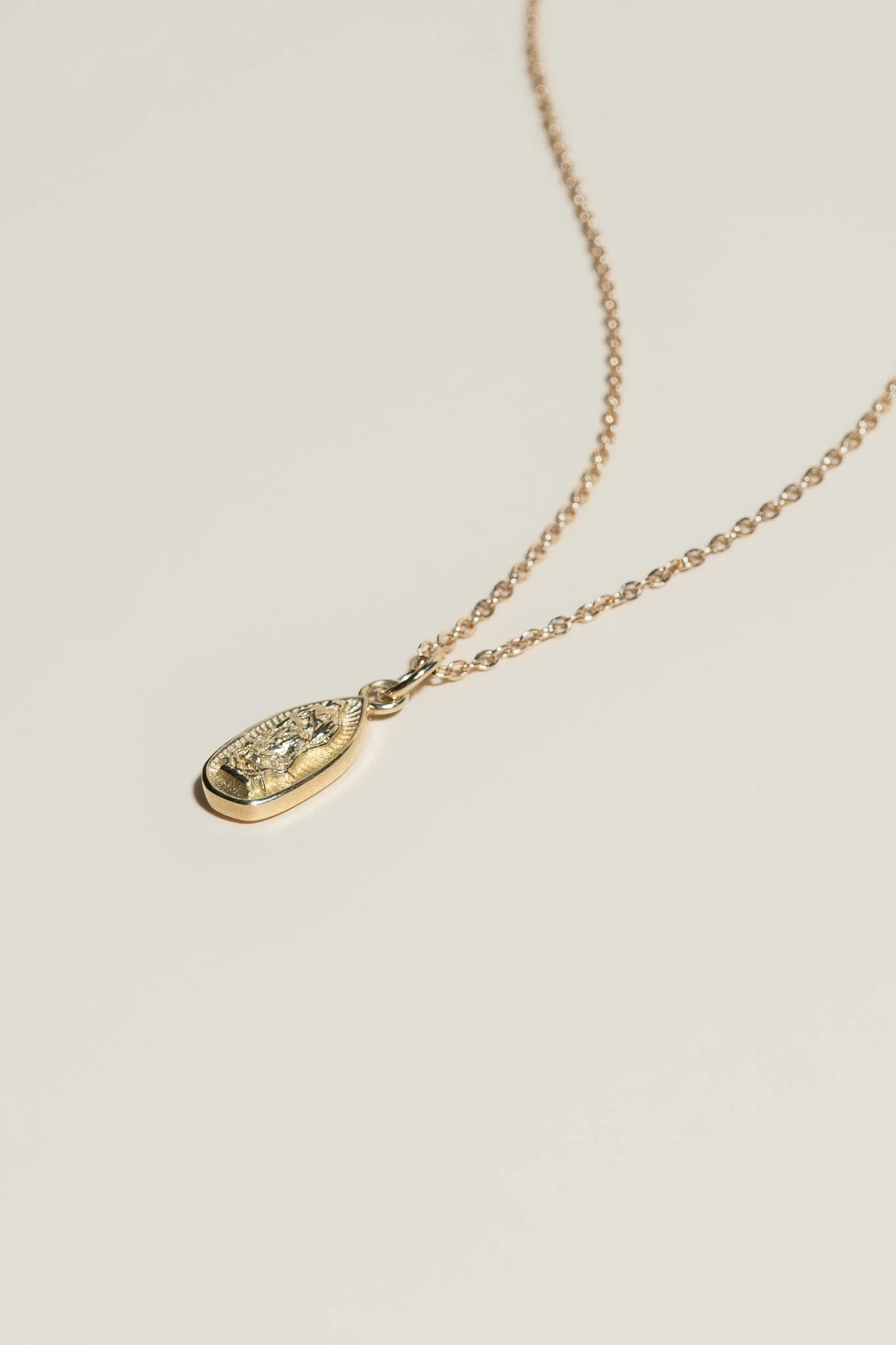 14K Mini Guadalupe Necklace - Image 3
