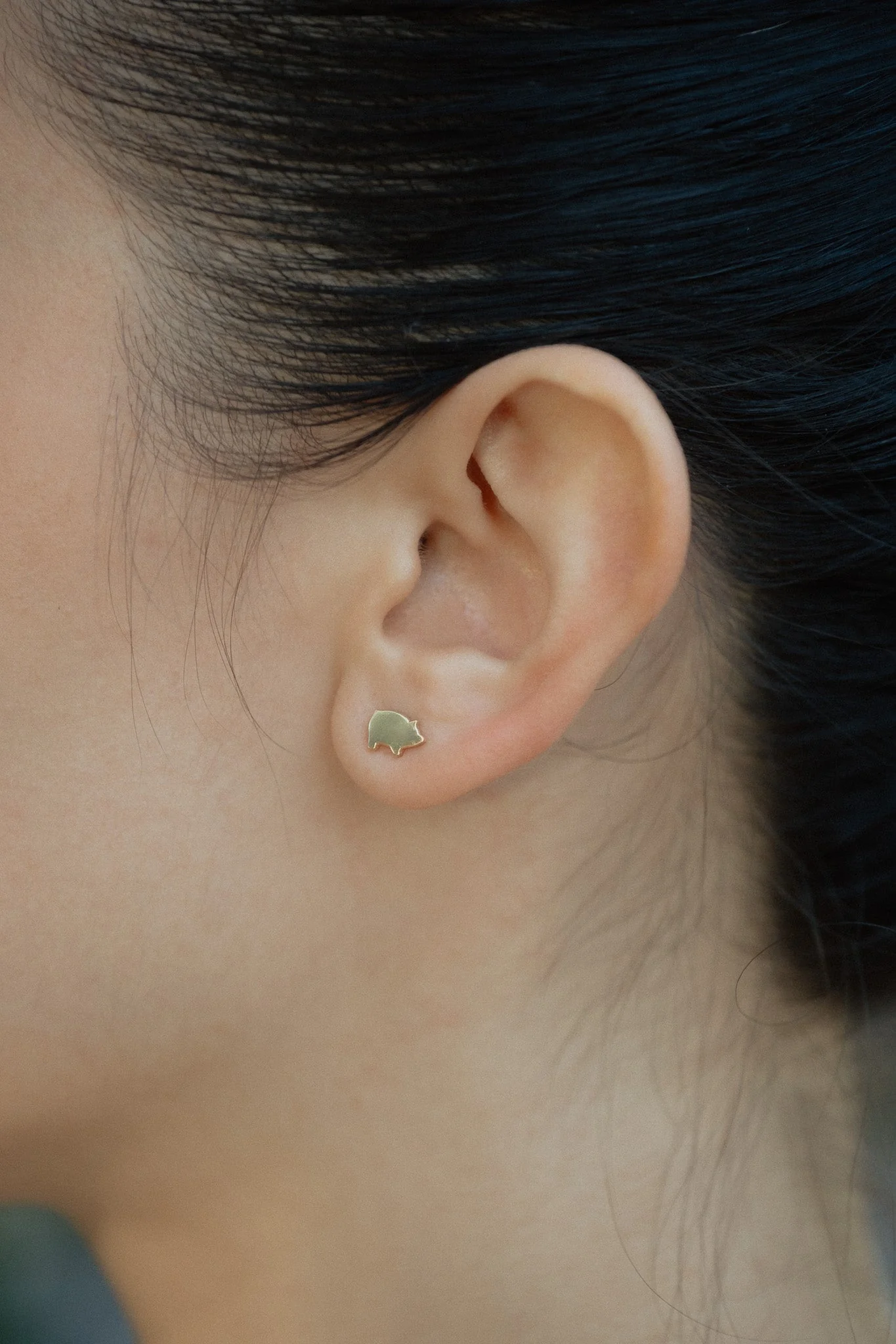 14K Mini Marranito Stud - Image 2