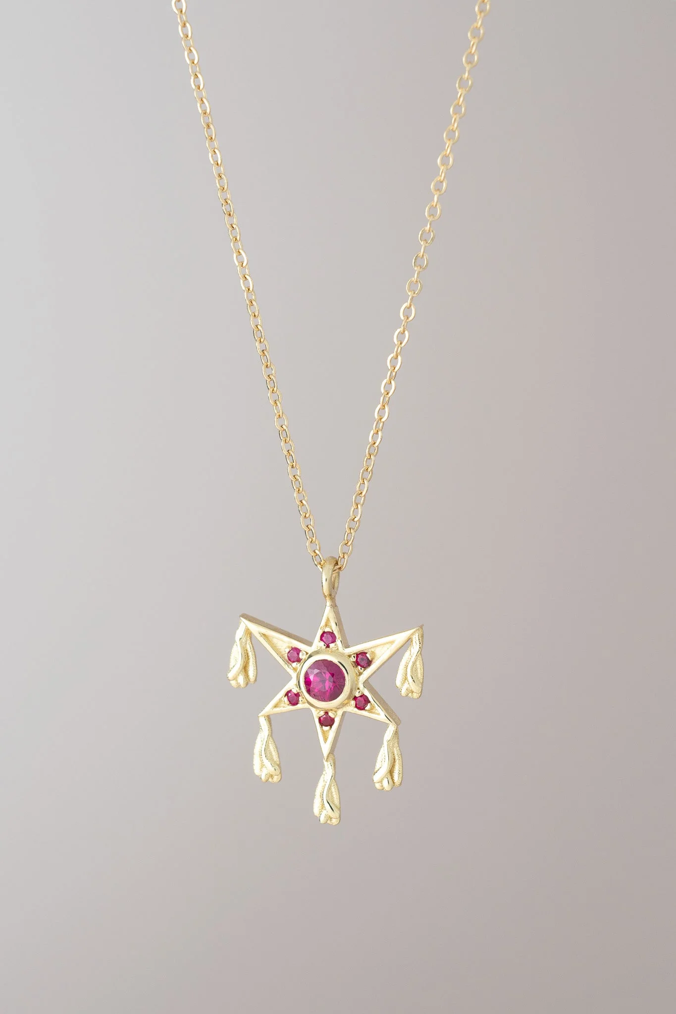 14K Ruby Piñata Necklace