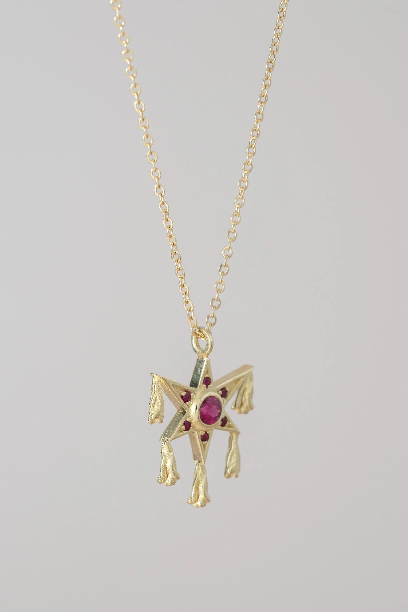 14K Ruby Piñata Necklace - Image 3
