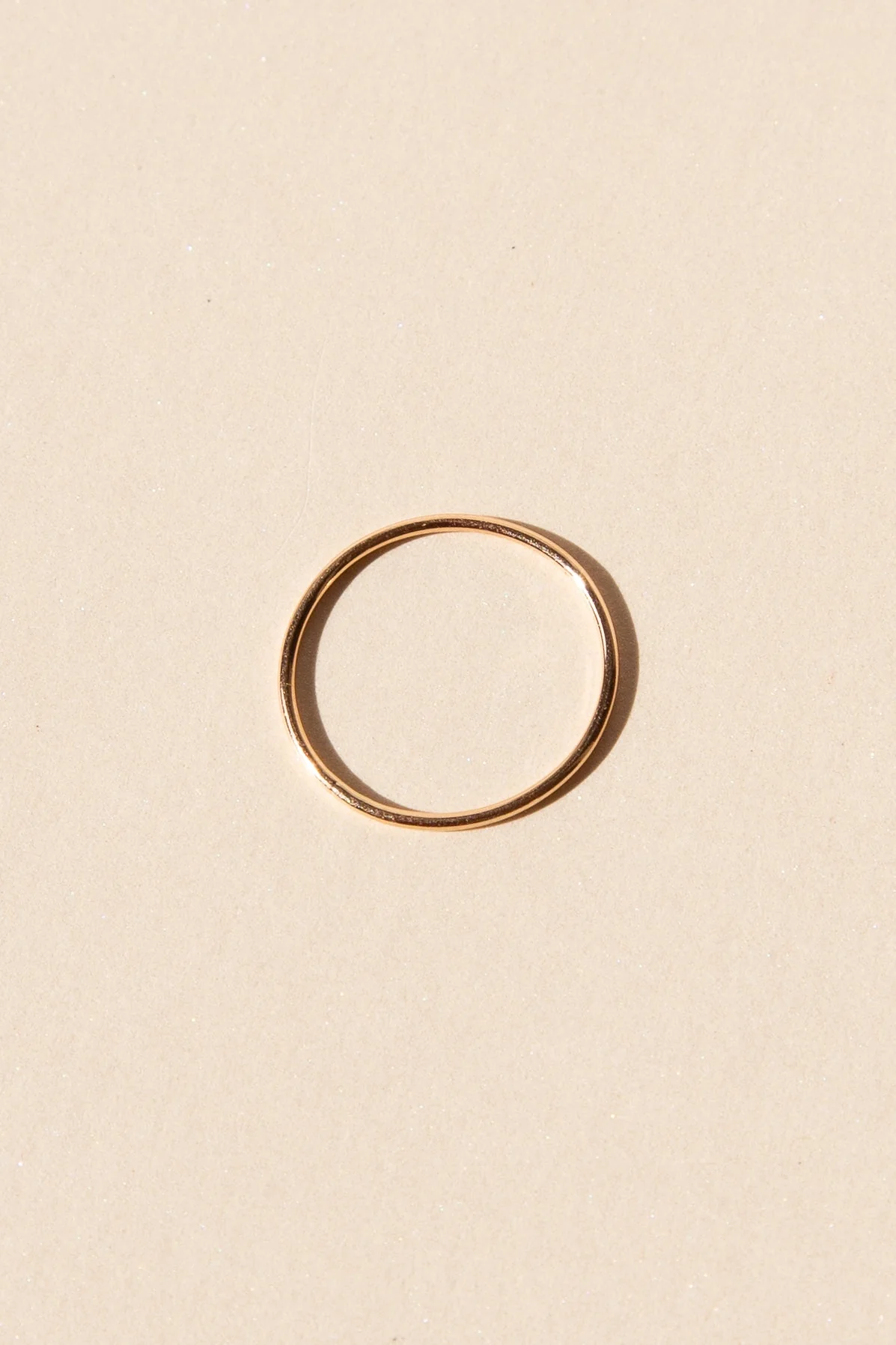14K Stackable Ring - 1mm - Image 4