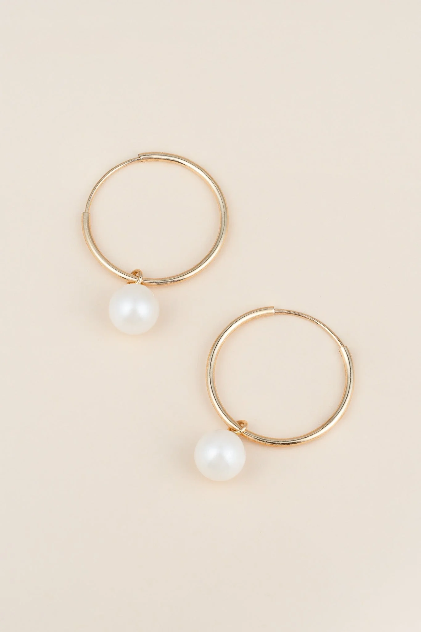 14K Abuelitas Pearl Drop Earrings - Image 2
