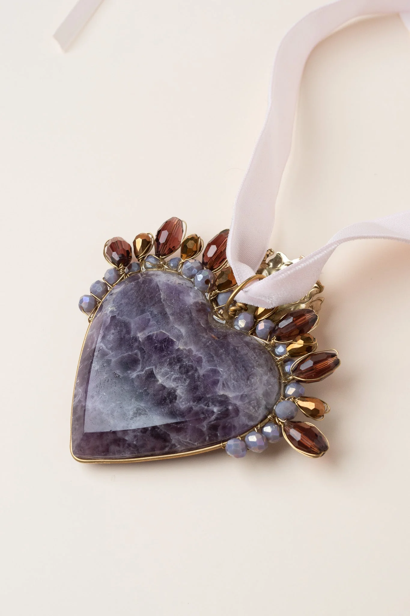 Amethyst Sacred Heart Necklace - Image 4