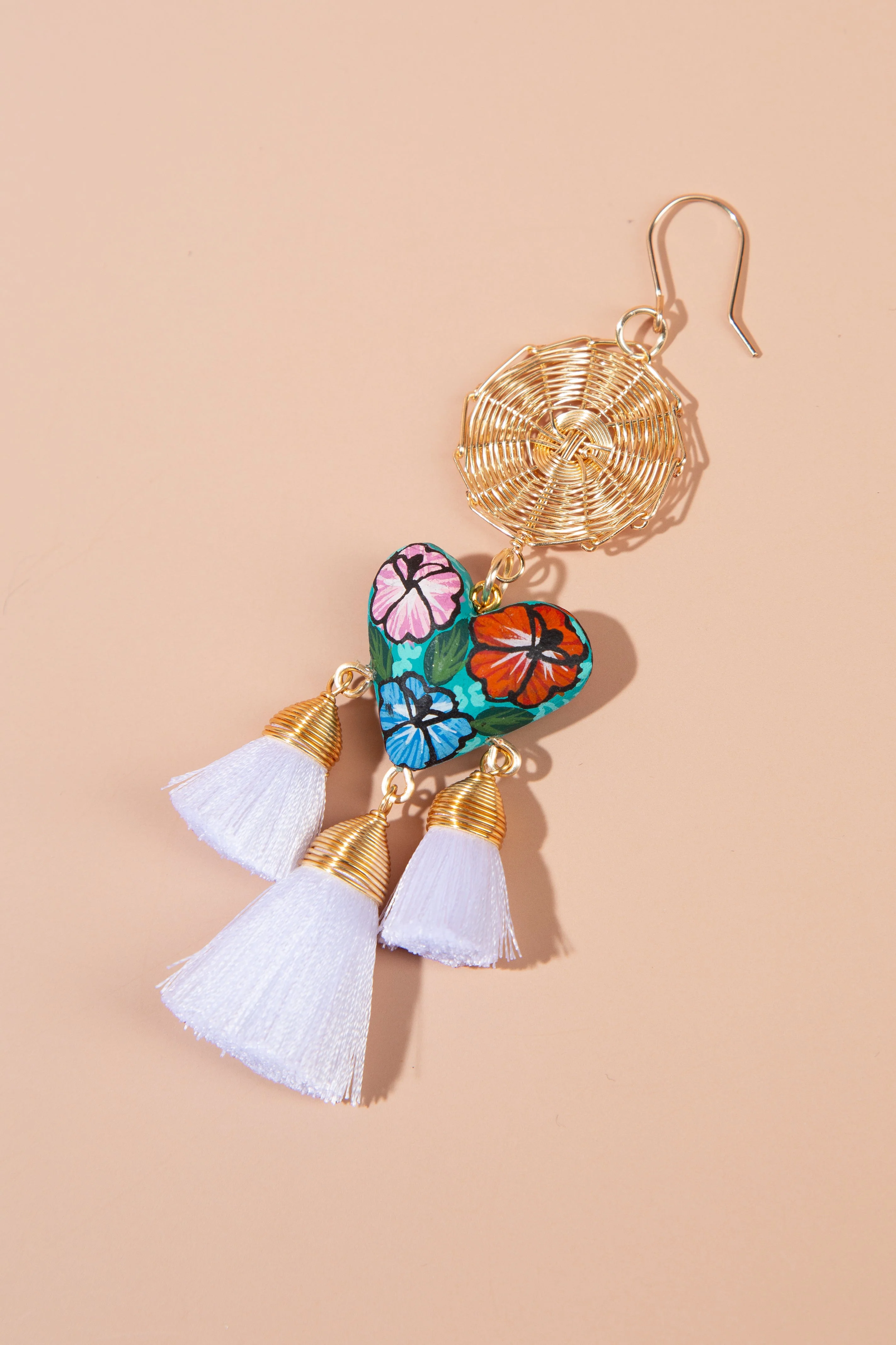 'Anahi' Copal Tassel Earrings - Image 3