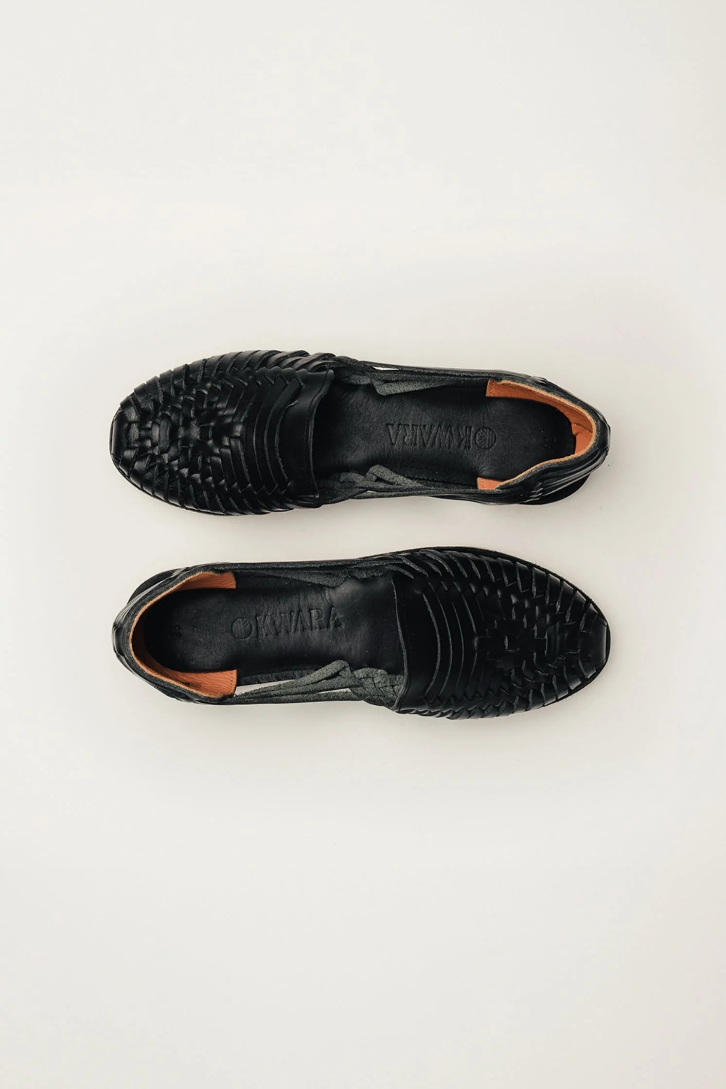 Andy Leather Huaraches - Black - Image 3
