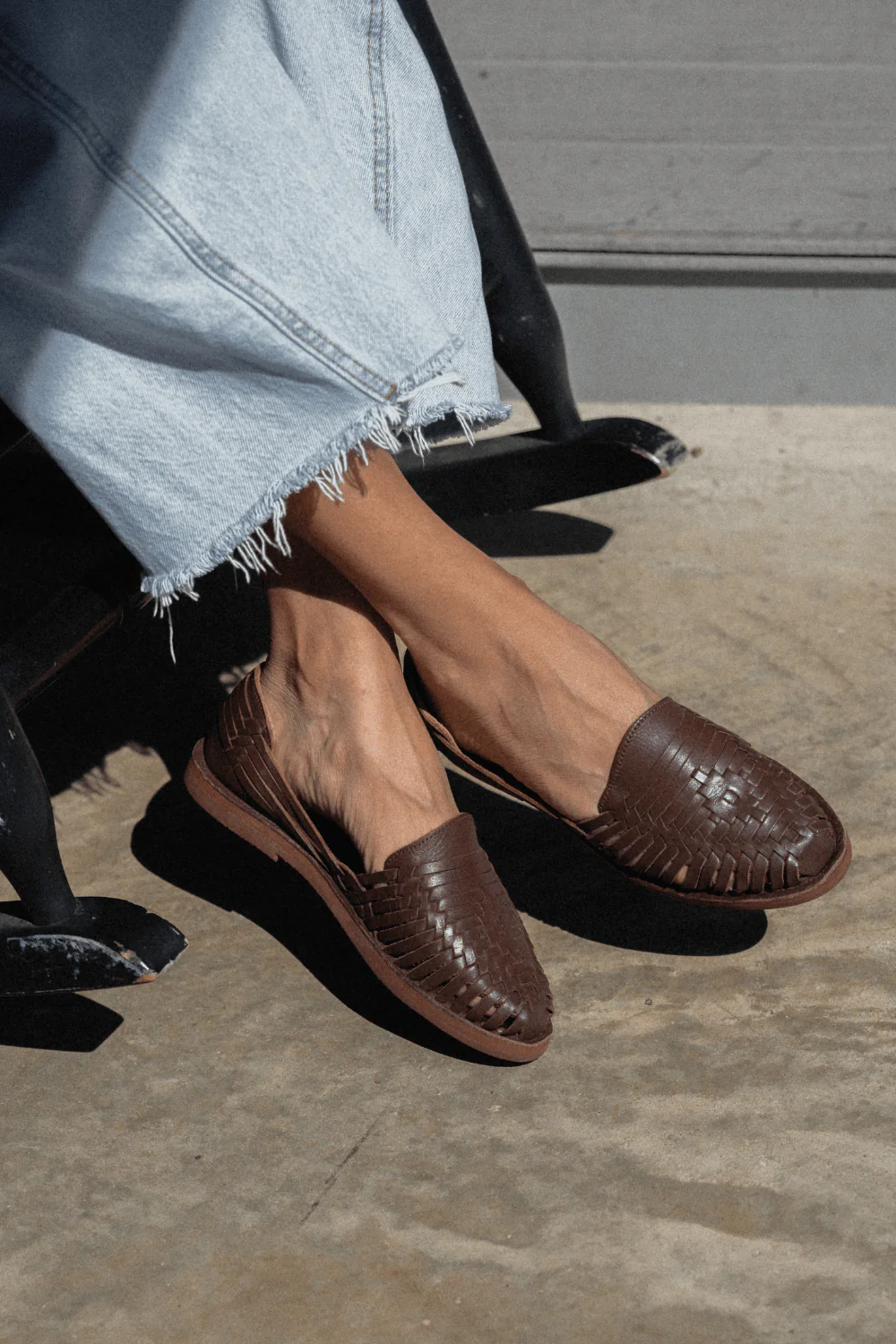 Andy Leather Huaraches - Brown - Image 5