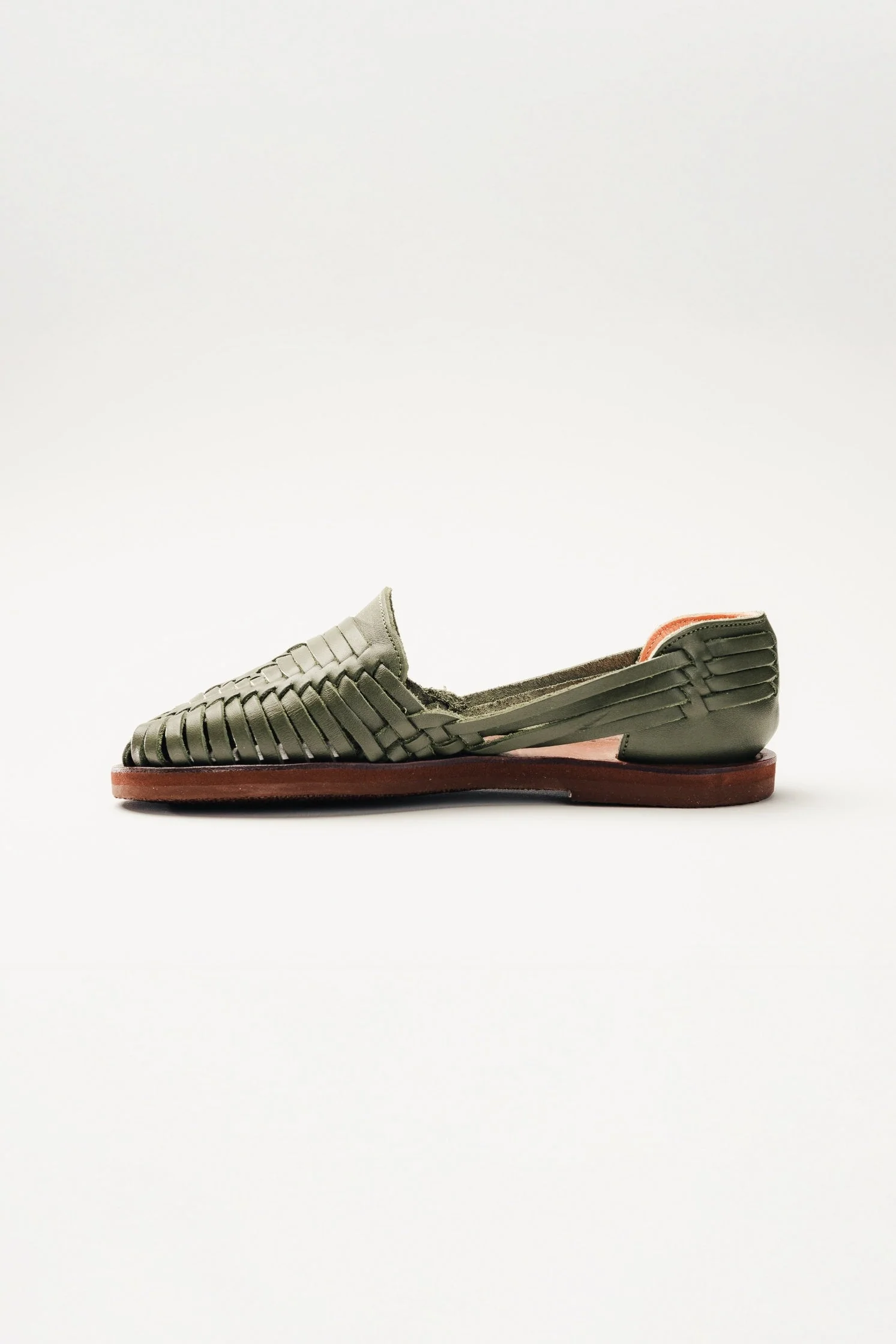 Andy Leather Huaraches - Olive - Image 7