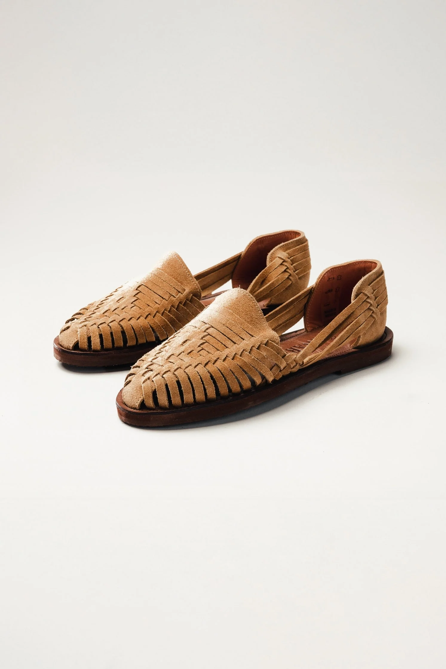 Andy Suede Huaraches - Camel