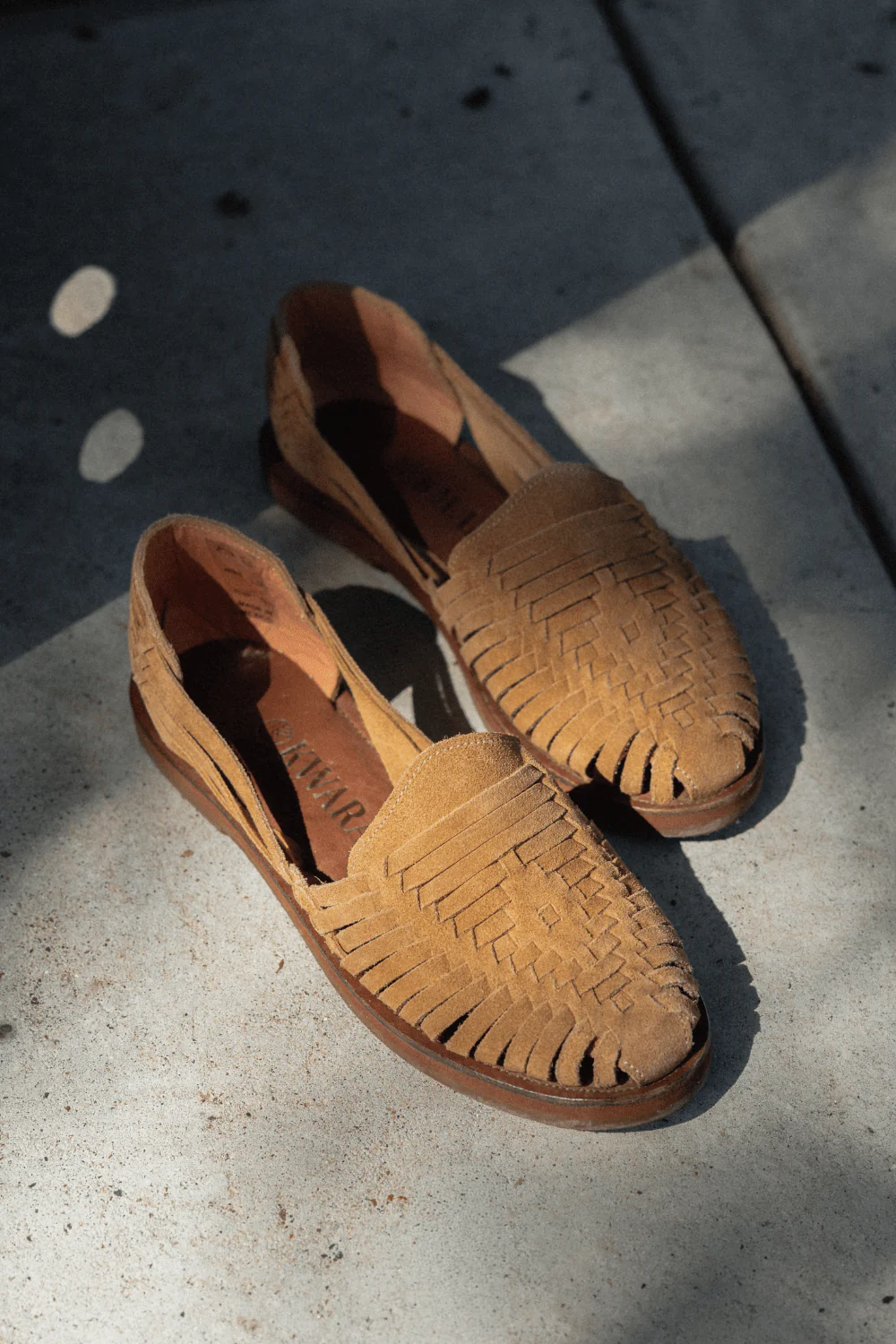 Andy Suede Huaraches - Camel - Image 2