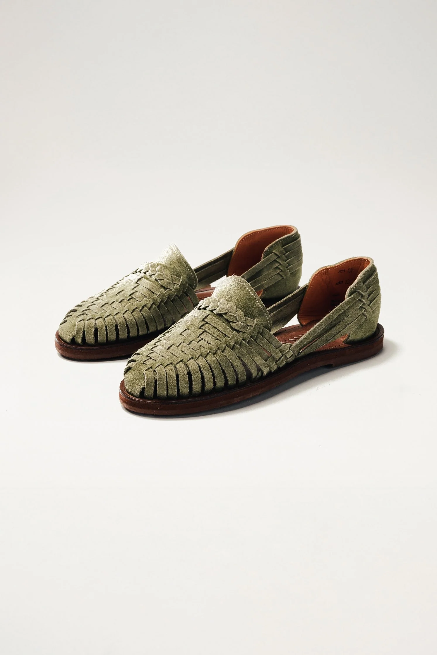 Andy Suede Huaraches - Olive