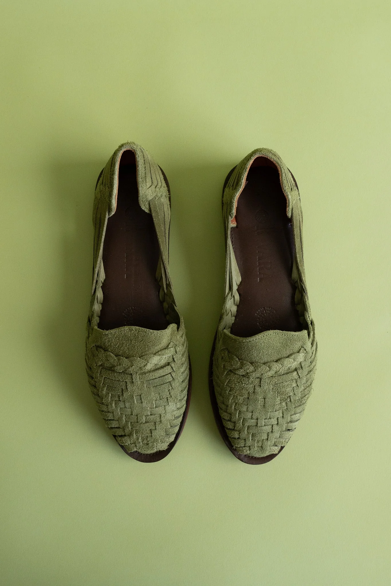 Andy Suede Huaraches - Olive - Image 5