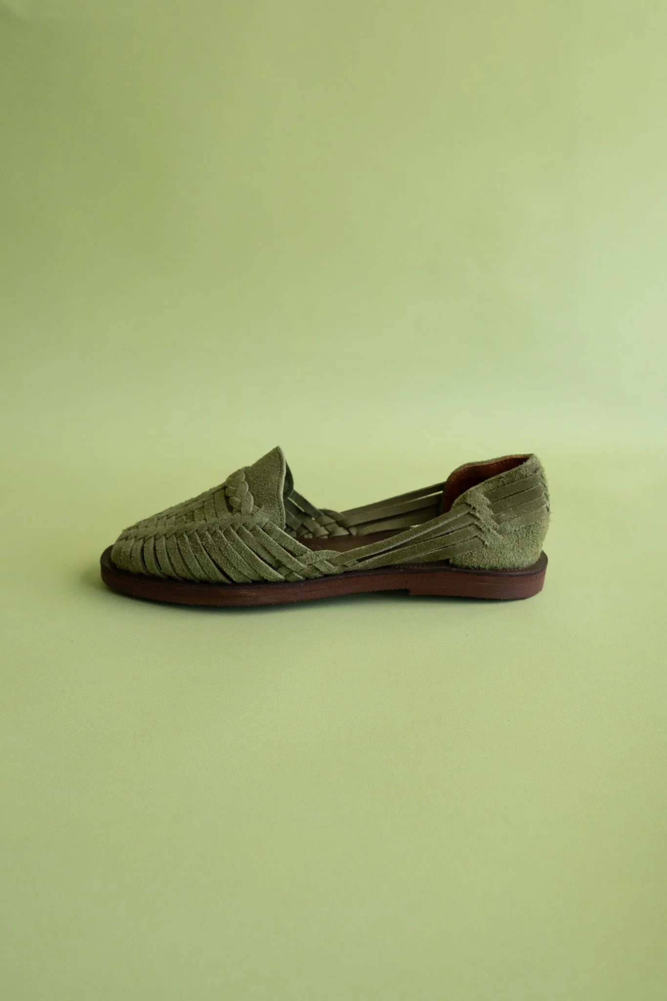Andy Suede Huaraches - Olive - Image 6