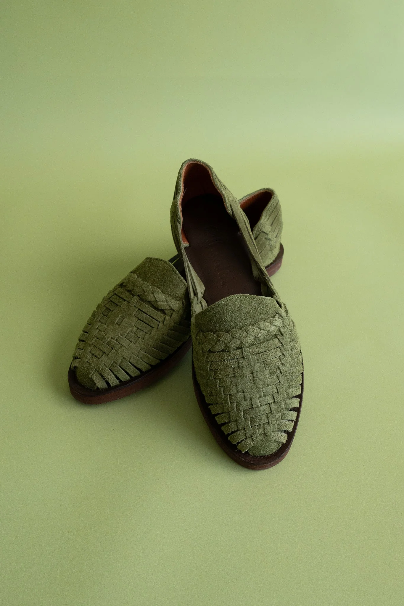 Andy Suede Huaraches - Olive - Image 8