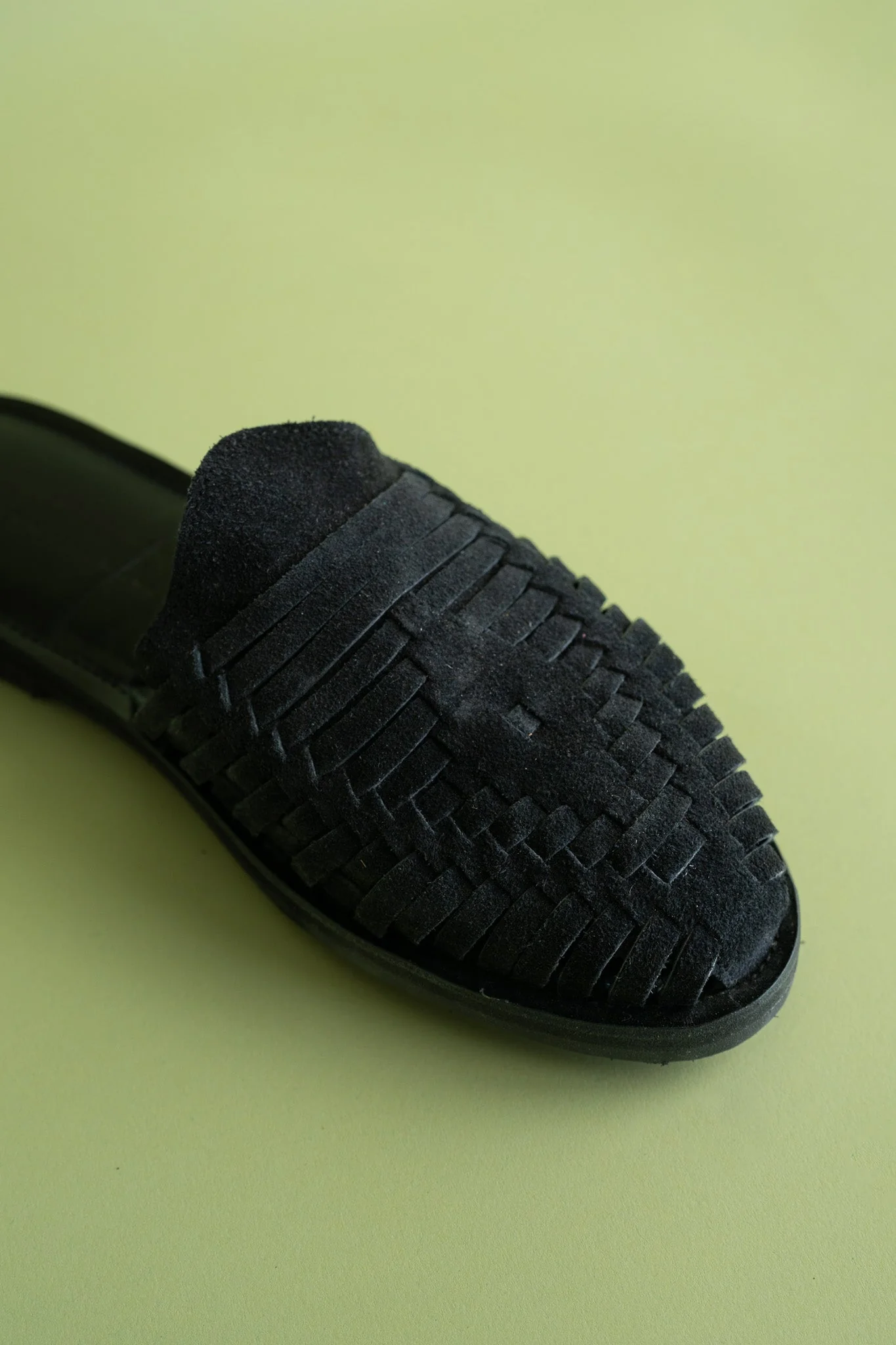 Andy Suede Mule Huaraches - Black - Image 3