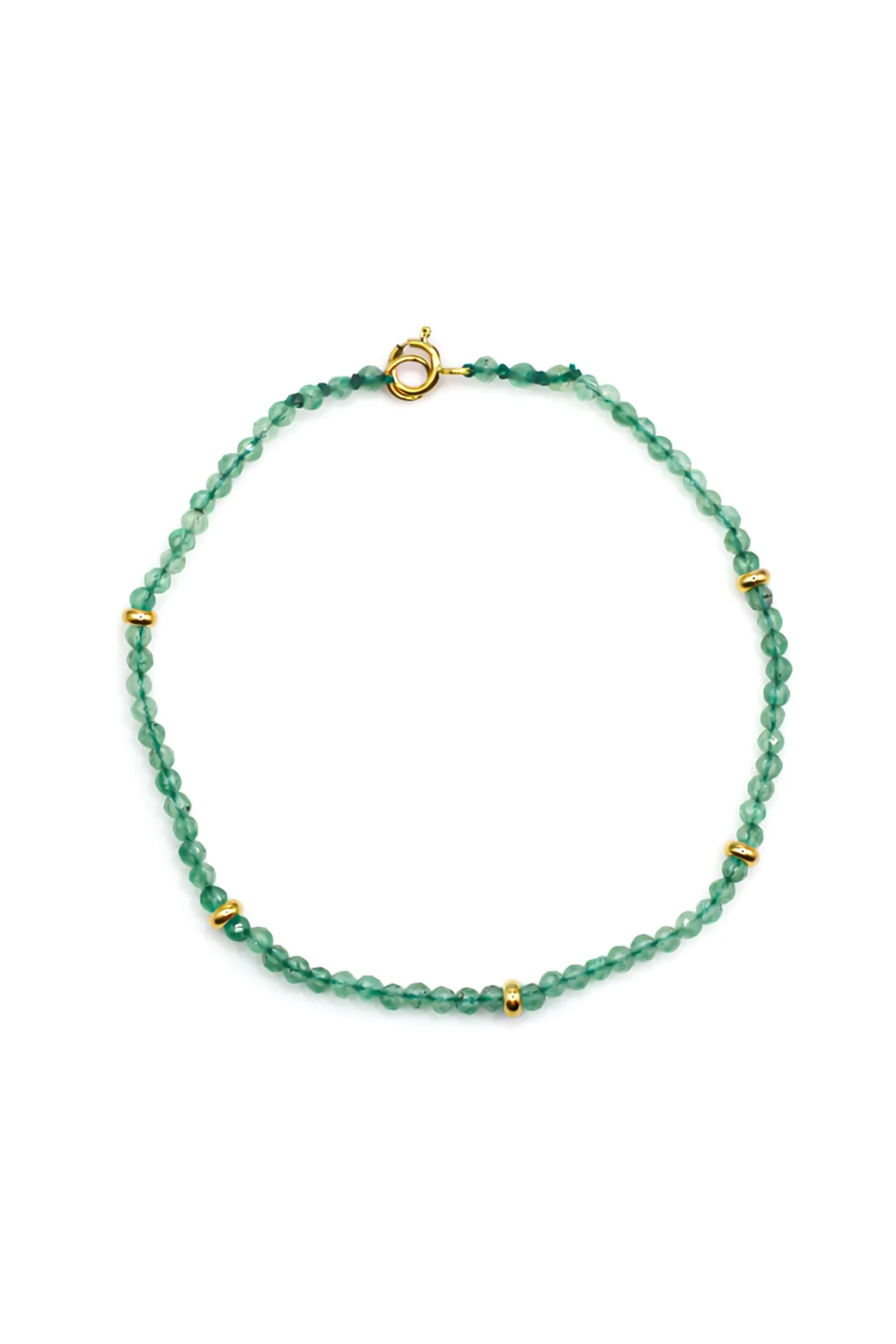 Aventurine Gold Beaded Bracelet - Image 3