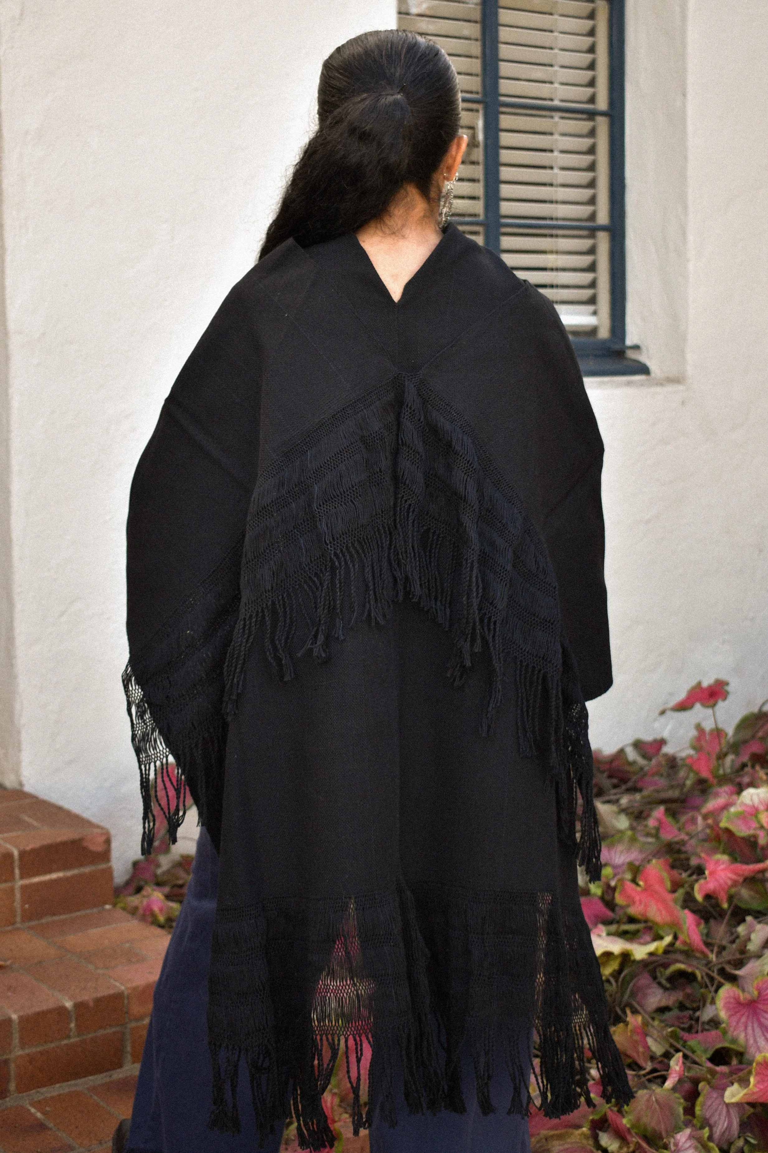 Black Rebozo Shawl - Image 2