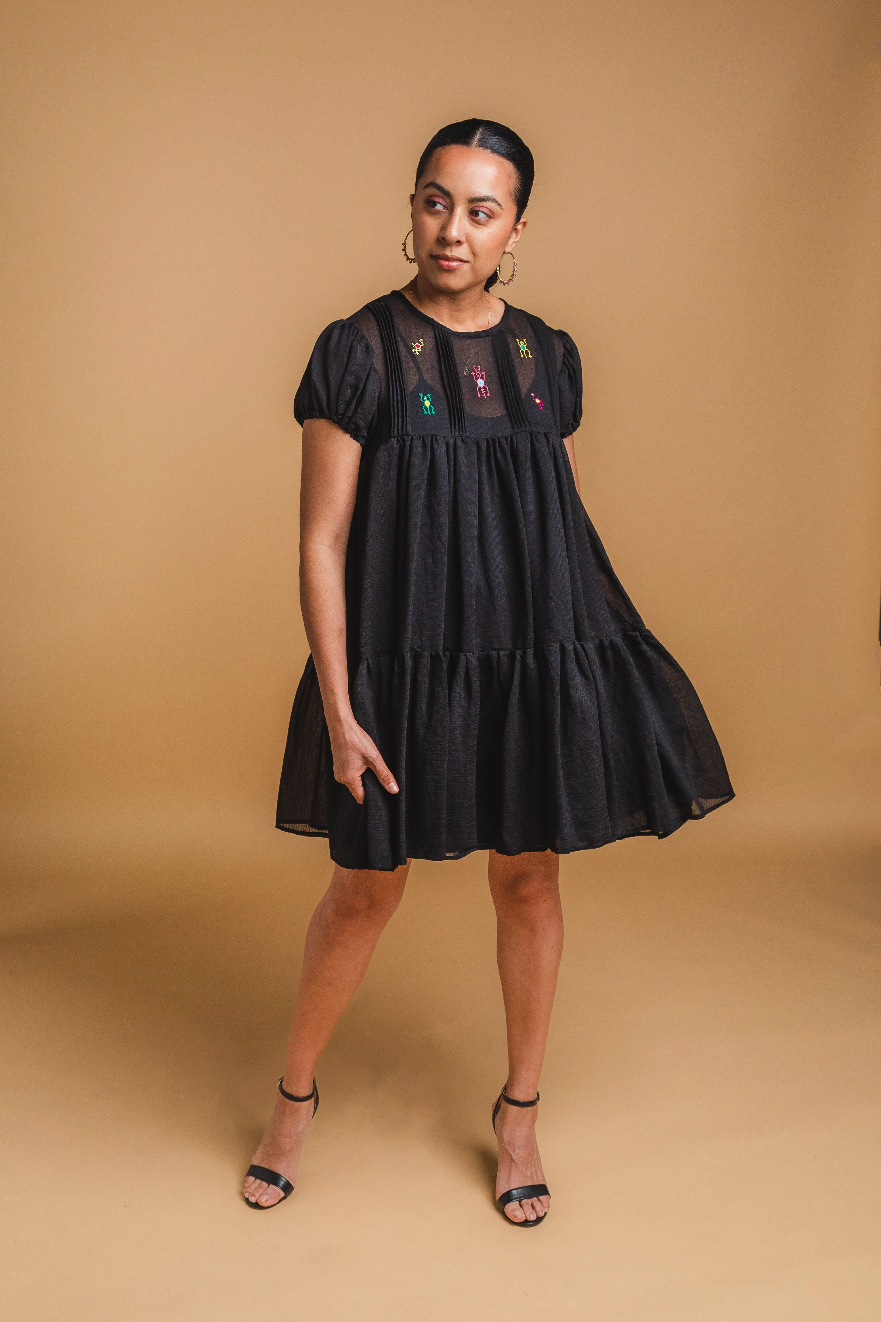 Cadena Mini Dress - Black