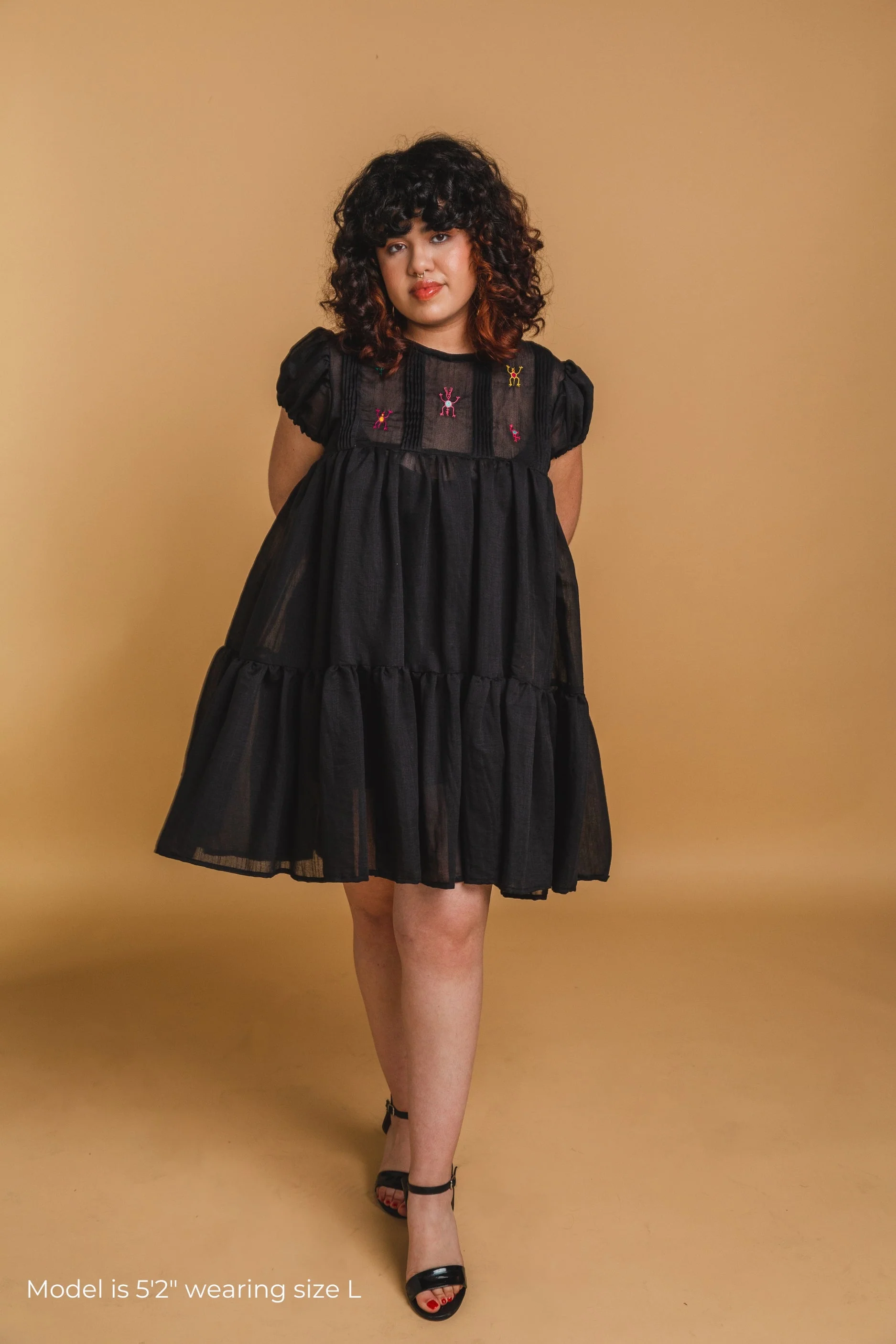 Cadena Mini Dress - Black - Image 3