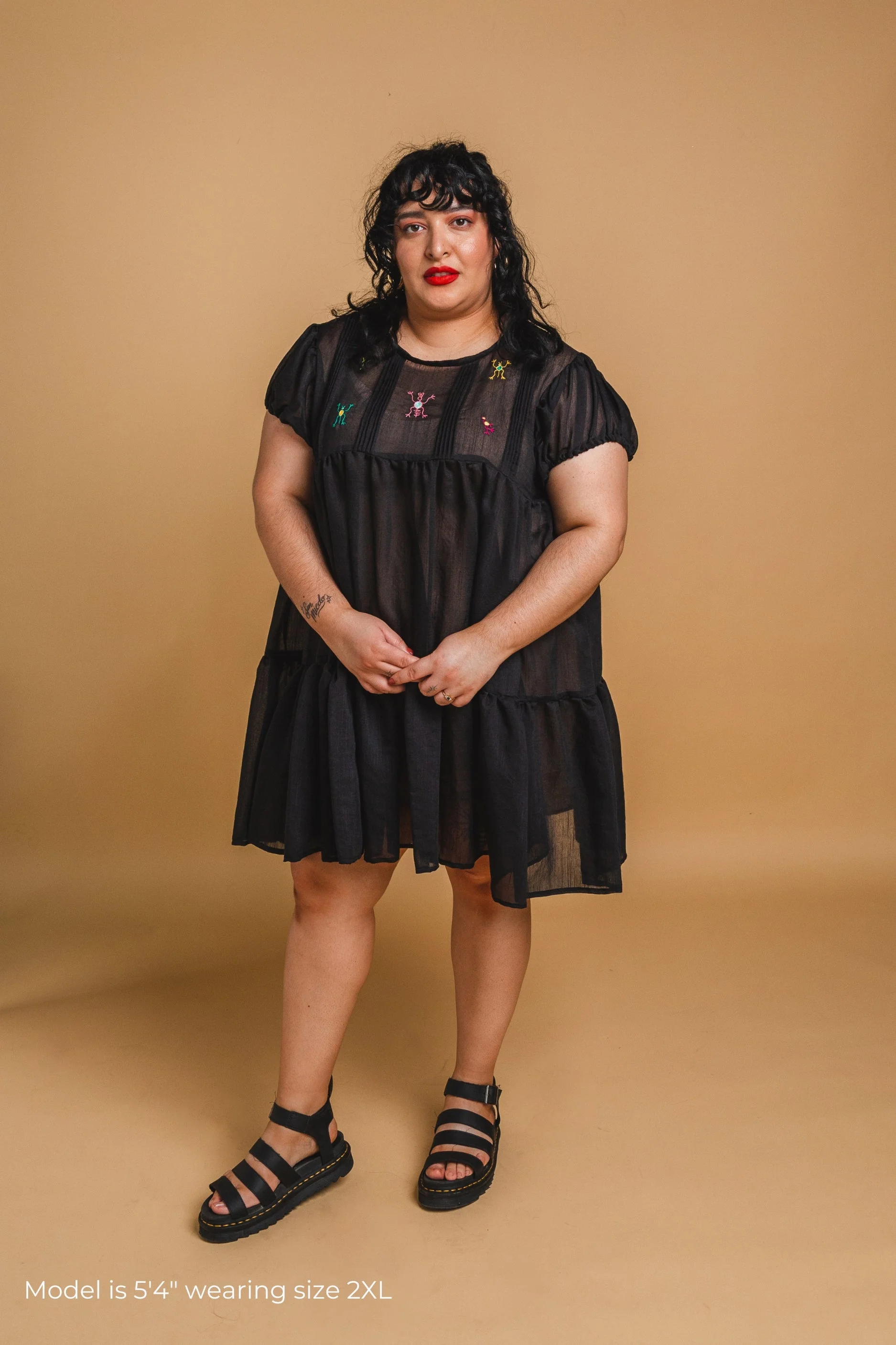 Cadena Mini Dress - Black - Image 5