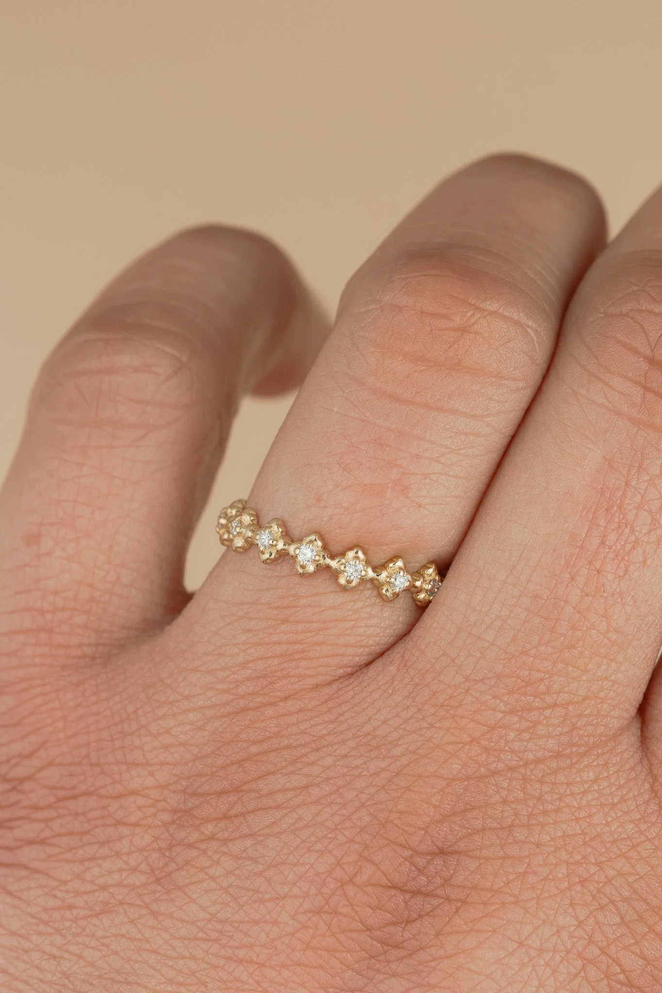 Diamond Eternity Mini Clover Talavera Band - Image 3