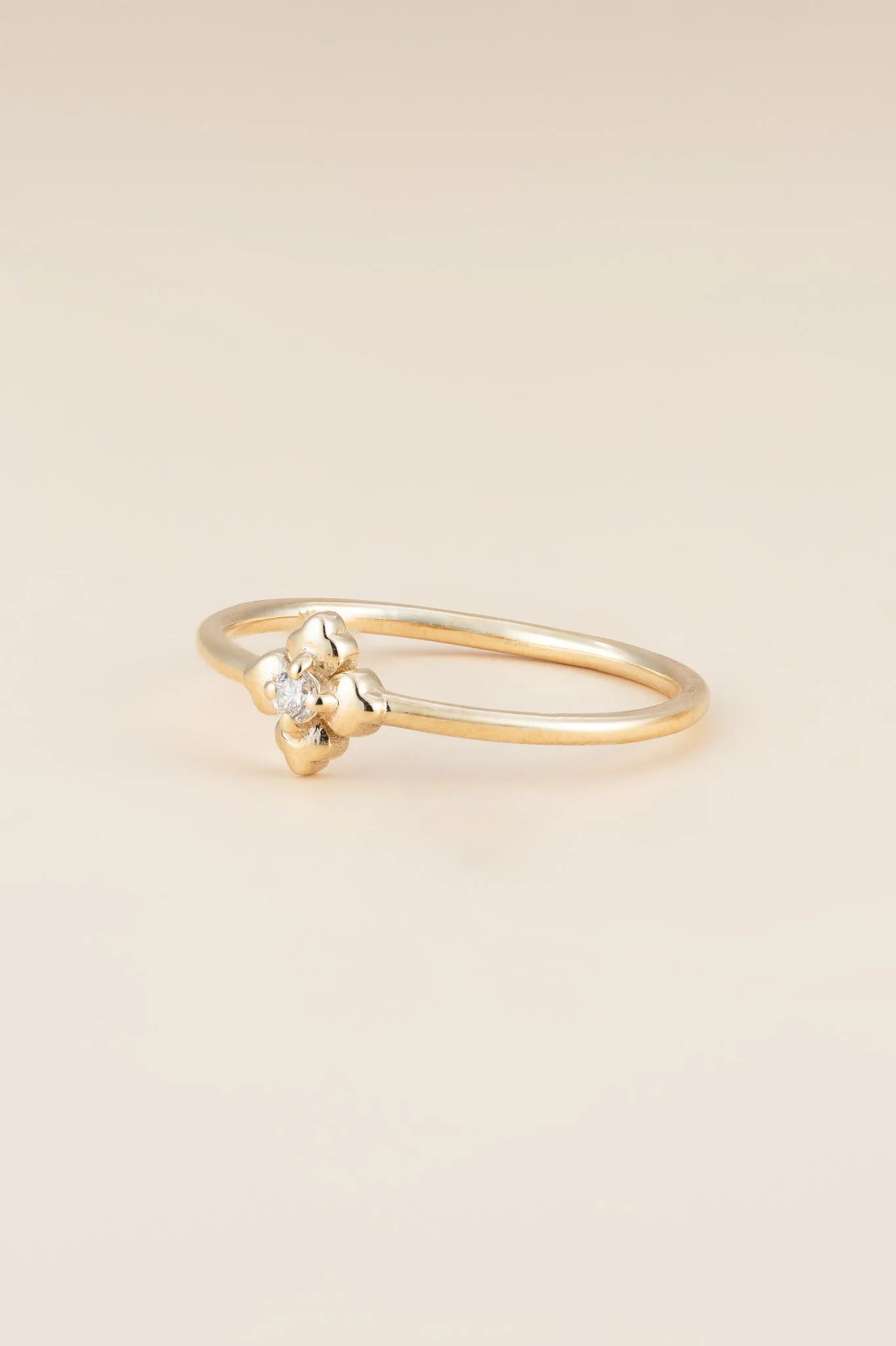 Diamond Mini Clover Talavera Ring - Image 4