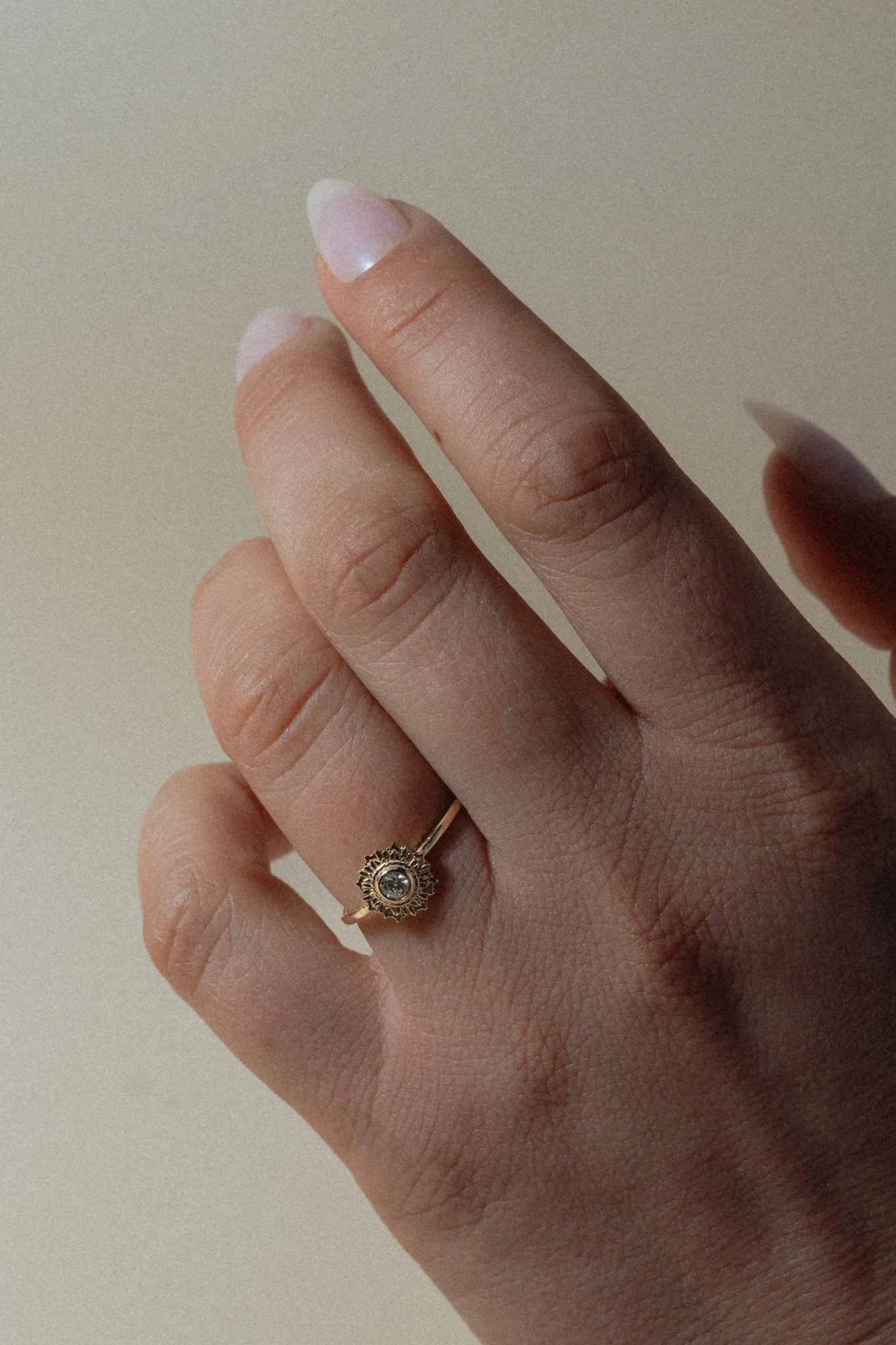 Diamond Starburst 14K Ring - Image 2
