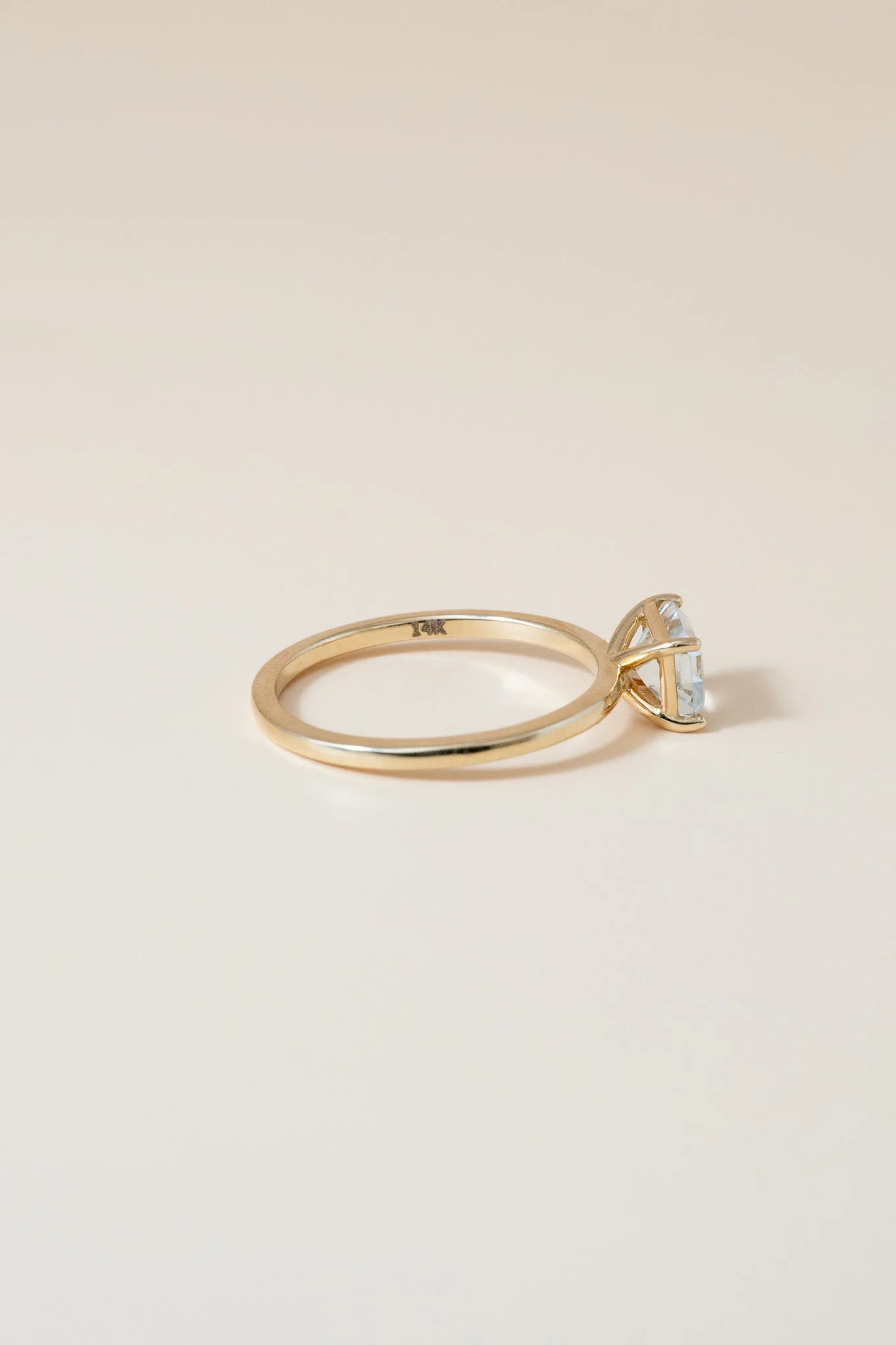 East West Emerald Cut Diamond Ring - Image 5