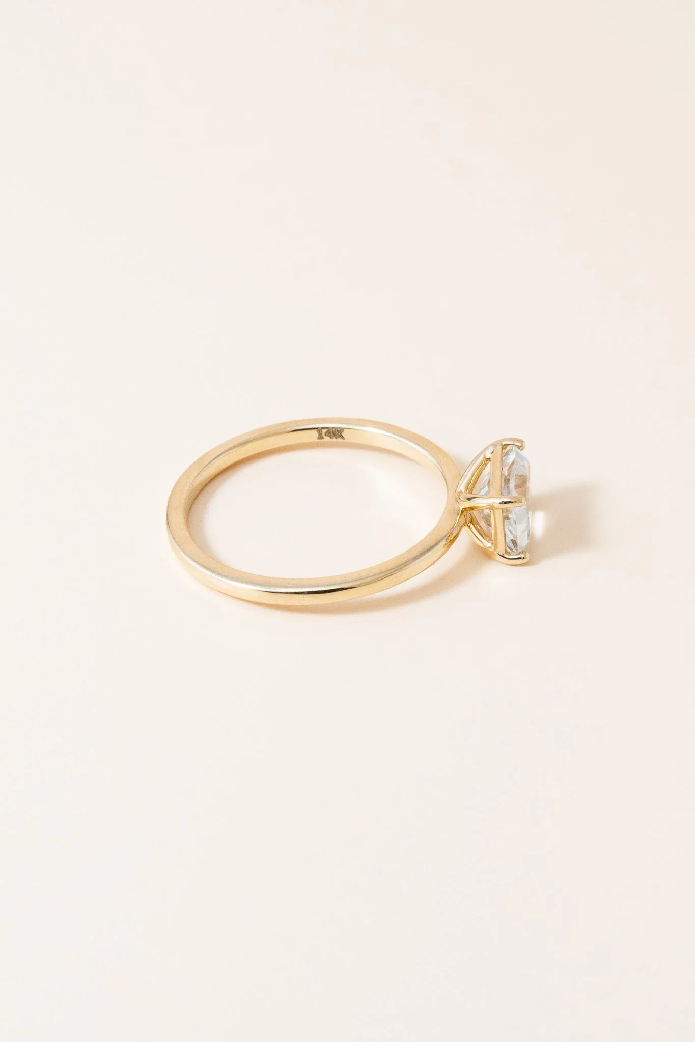 East West Emerald Cut Diamond Ring - Image 6