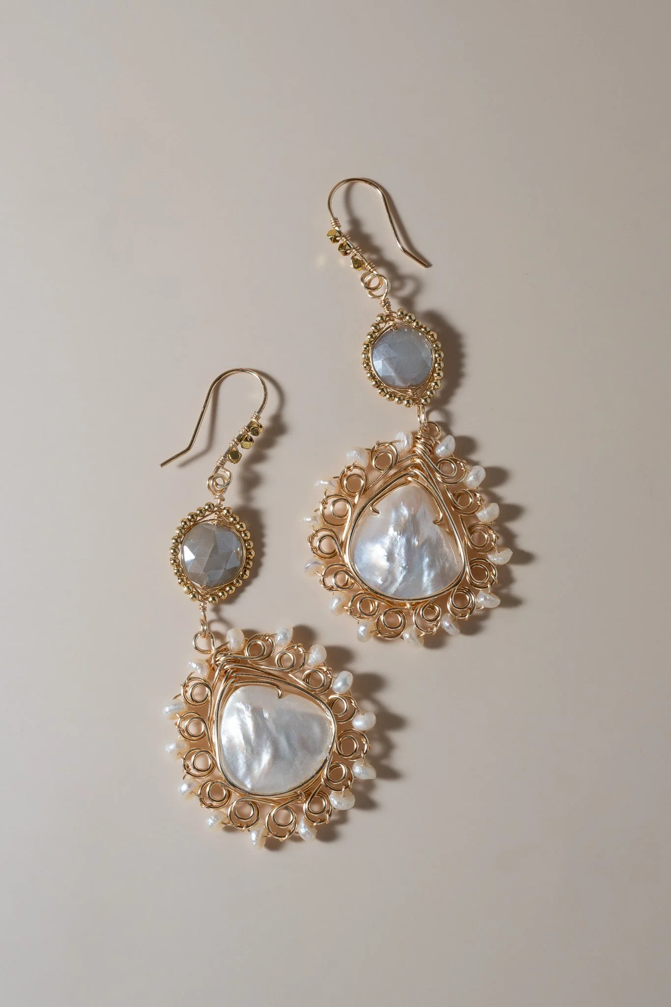 Elena Drop Earrings - Image 2
