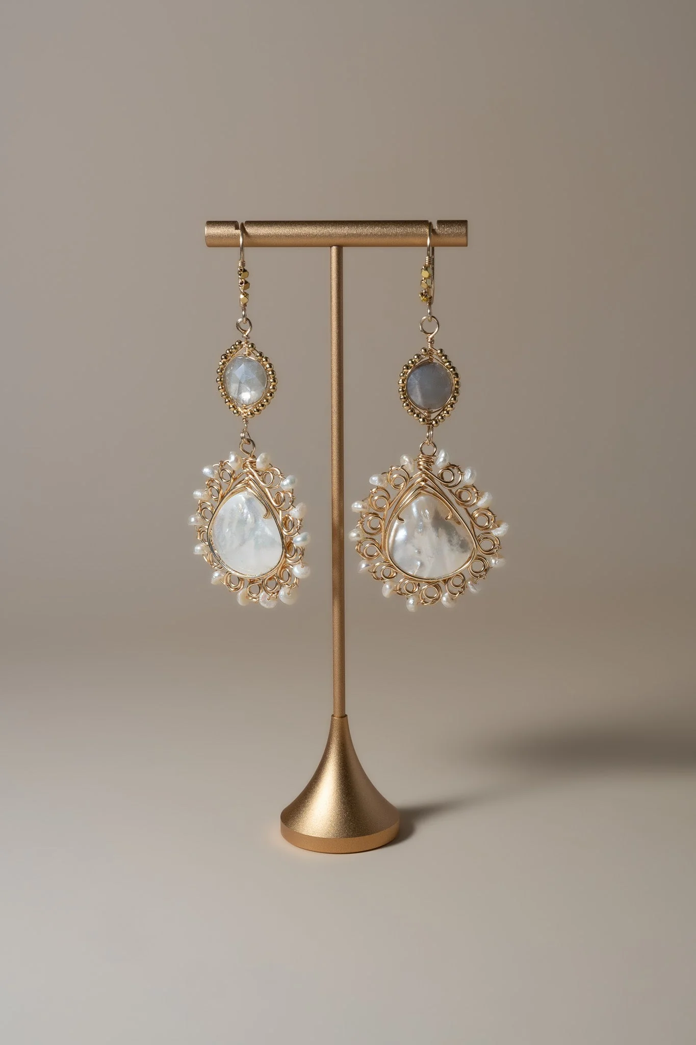 Elena Drop Earrings - Image 3