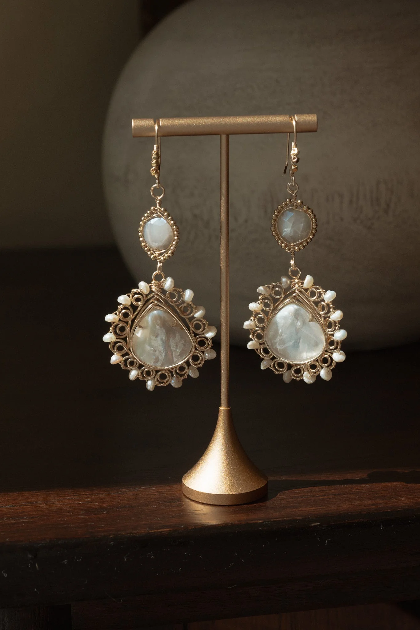 Elena Drop Earrings - Image 4