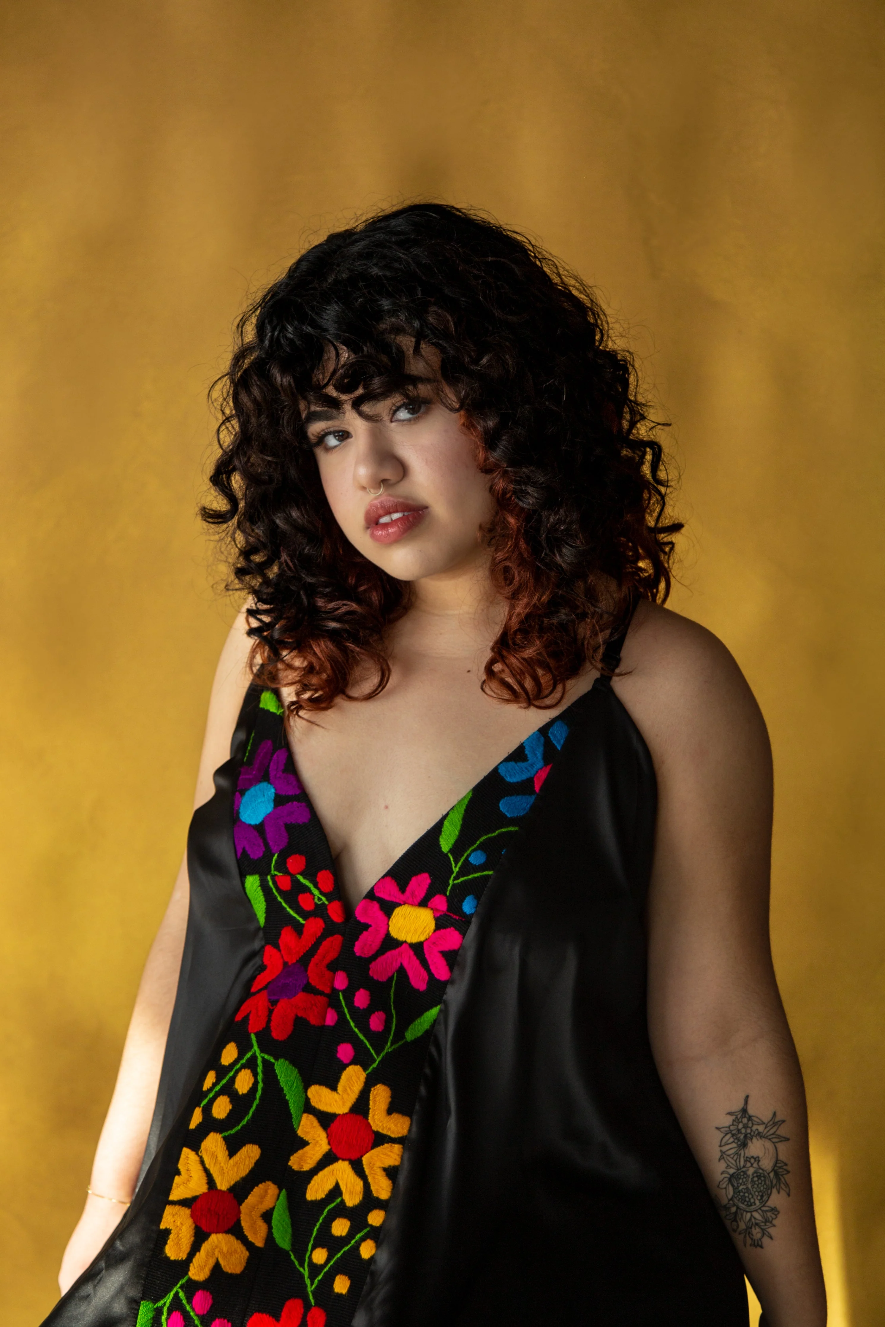 Floral Silk Dress - Image 7