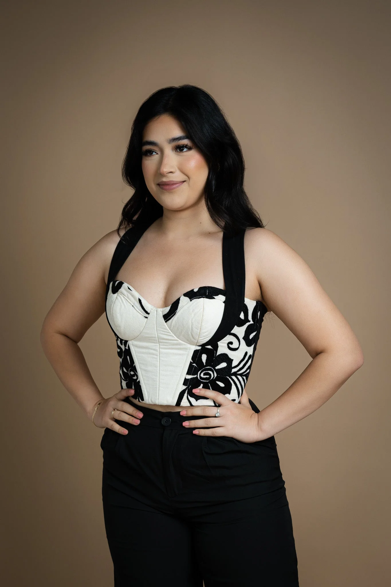 Flores Embroidered Bustier - Image 3